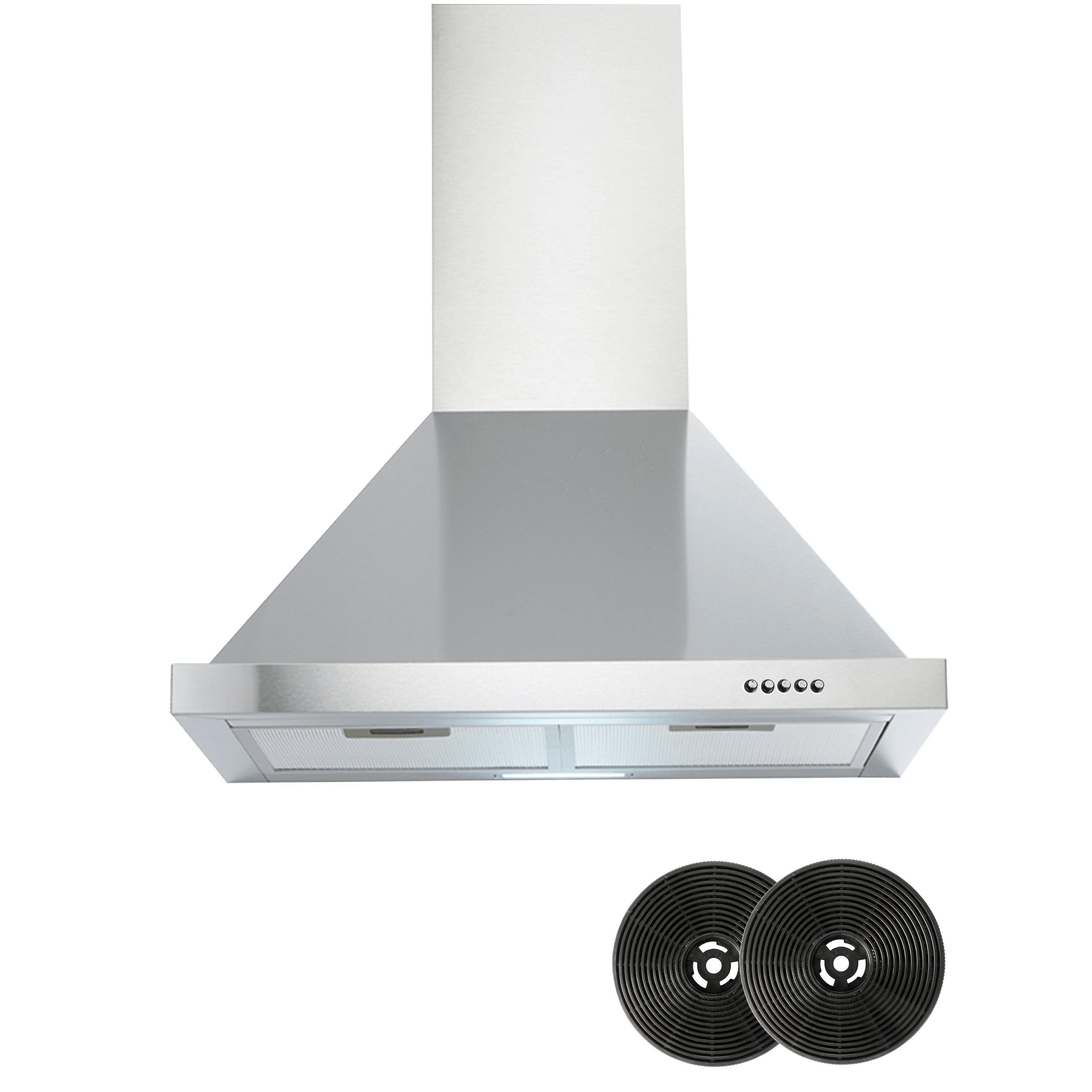 YUNA Kopffreihaube Yuna Davina WH60A Dunstabzugshaube inkl. Kohlefilter Yuna Davina WH60A Dunstabzugshaube inkl. Kohlefilter