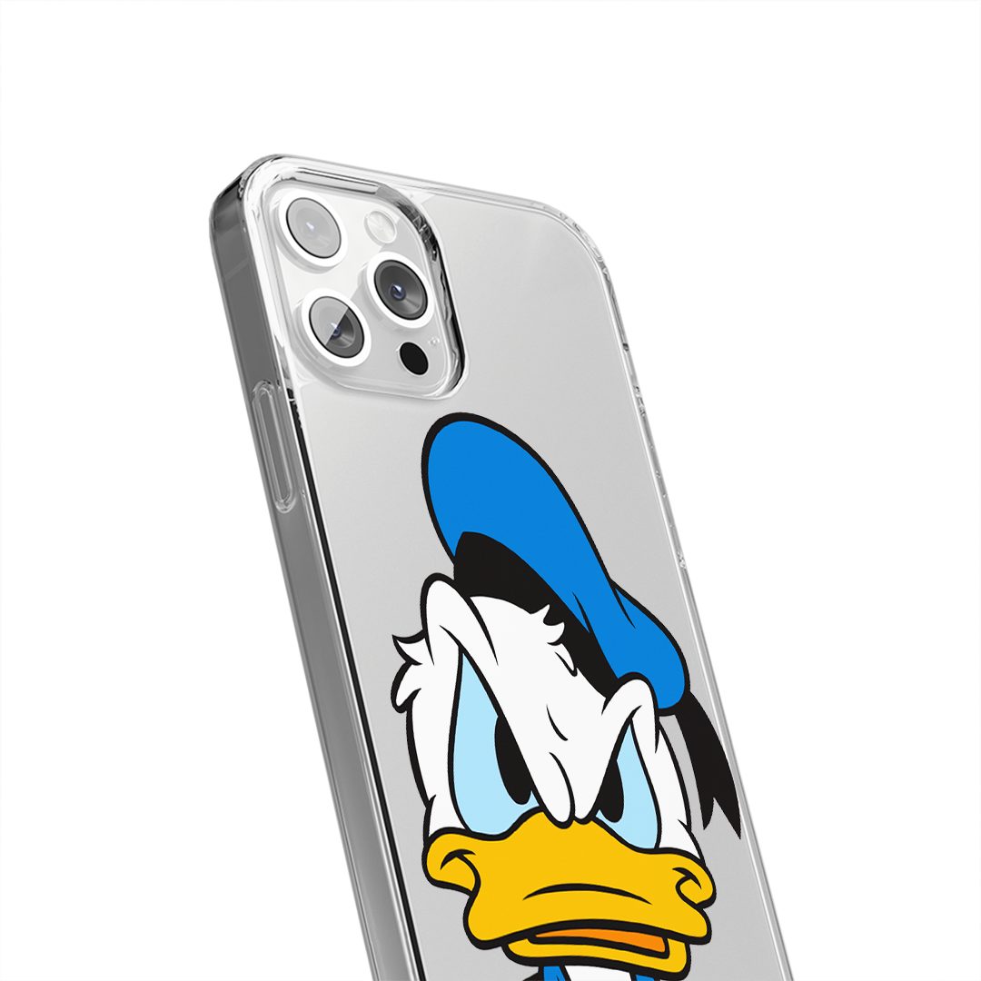 Disney Bumper Handyhülle Donald-003 Disney Partial Print Transparent