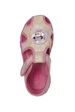 Disney Minnie Maus Sandale rosa, mit Klettverschluss