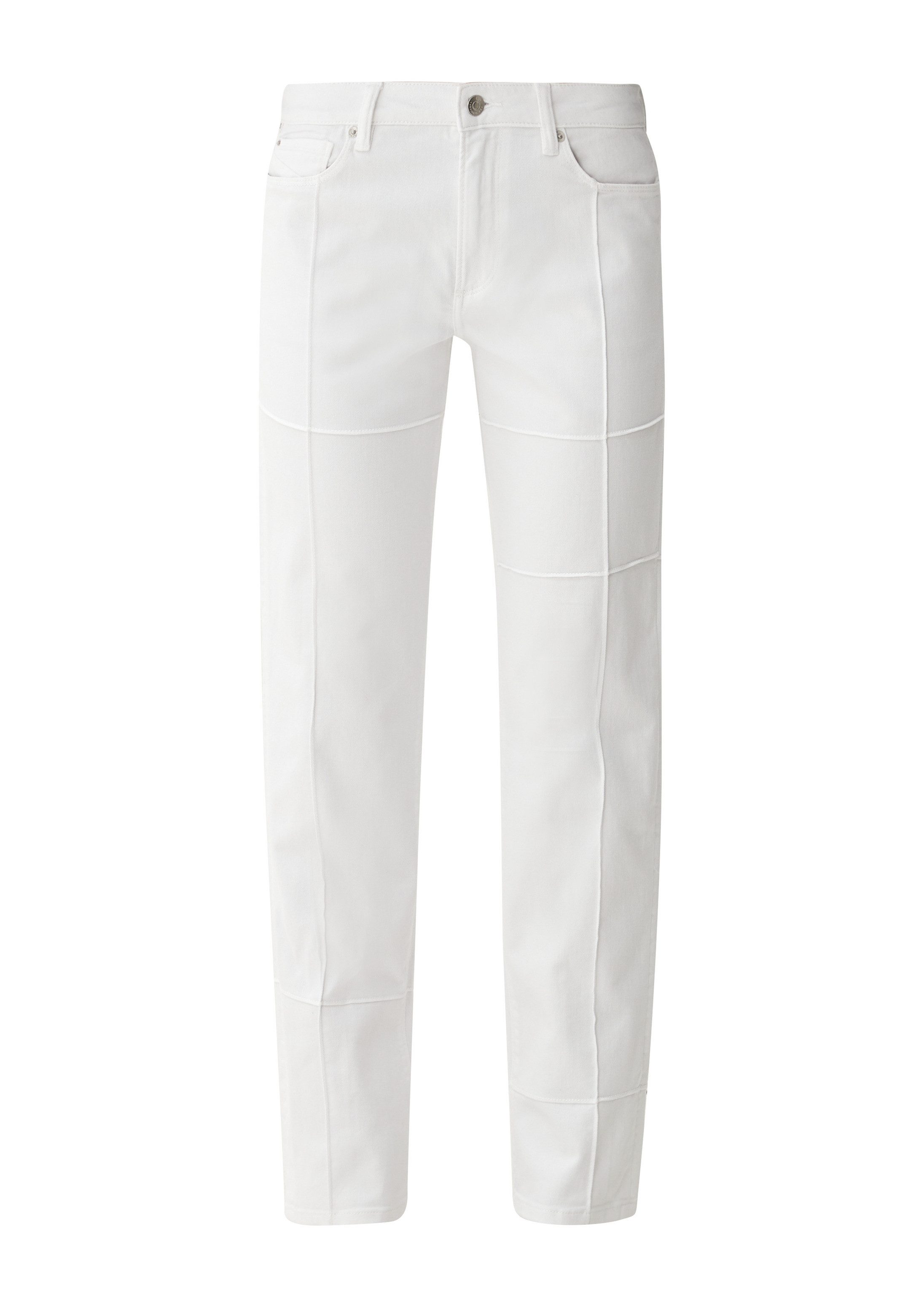 QS Slim-fit-Jeans Jeans-Hose CATIE Jeans Catie / Slim Fit / High Rise / Straight Leg / Pintucks