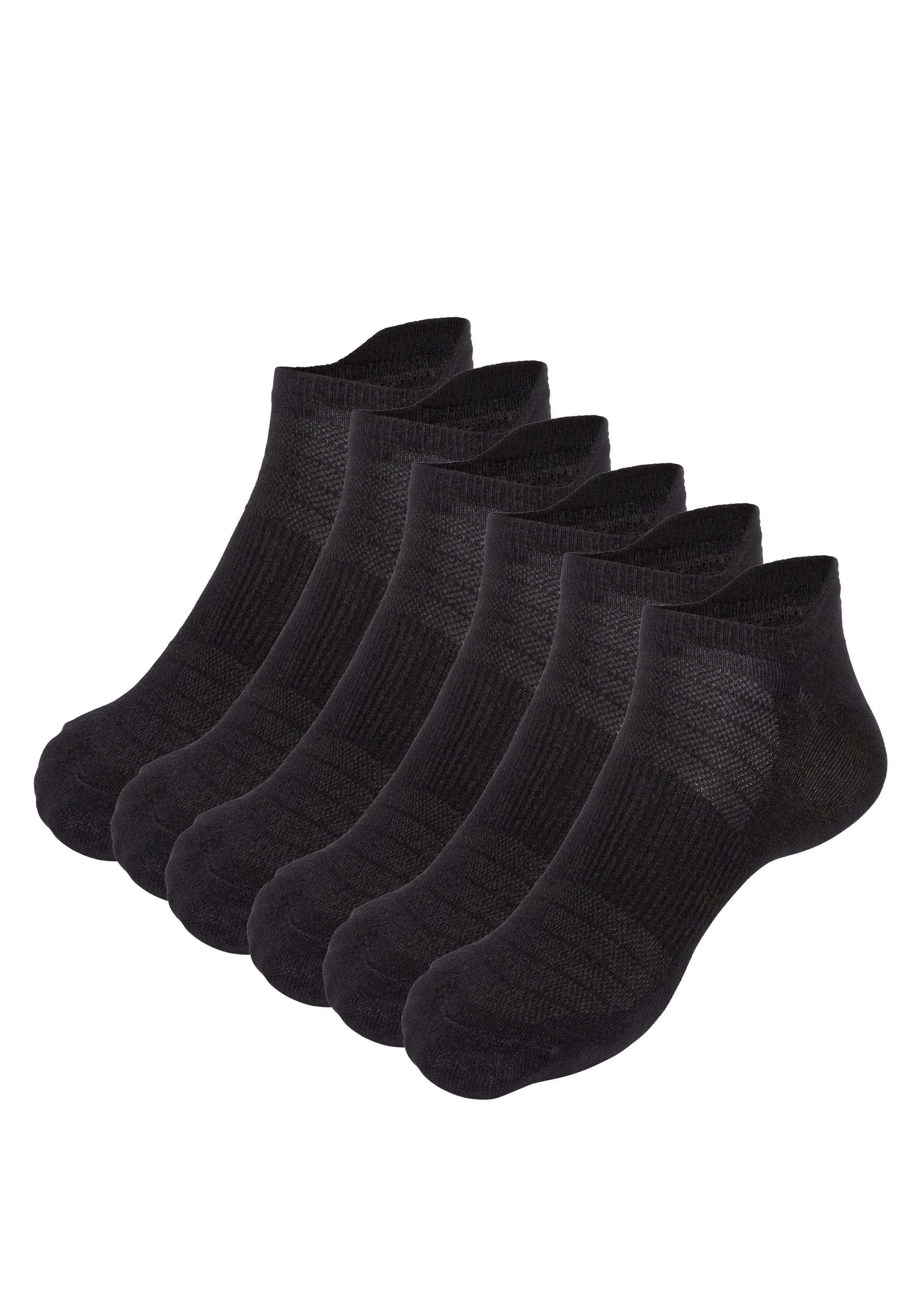 Apollo Füßlinge (6er Pack) Sneakersocken mit Fersenlasche, Bambus, Komfort günstig online kaufen