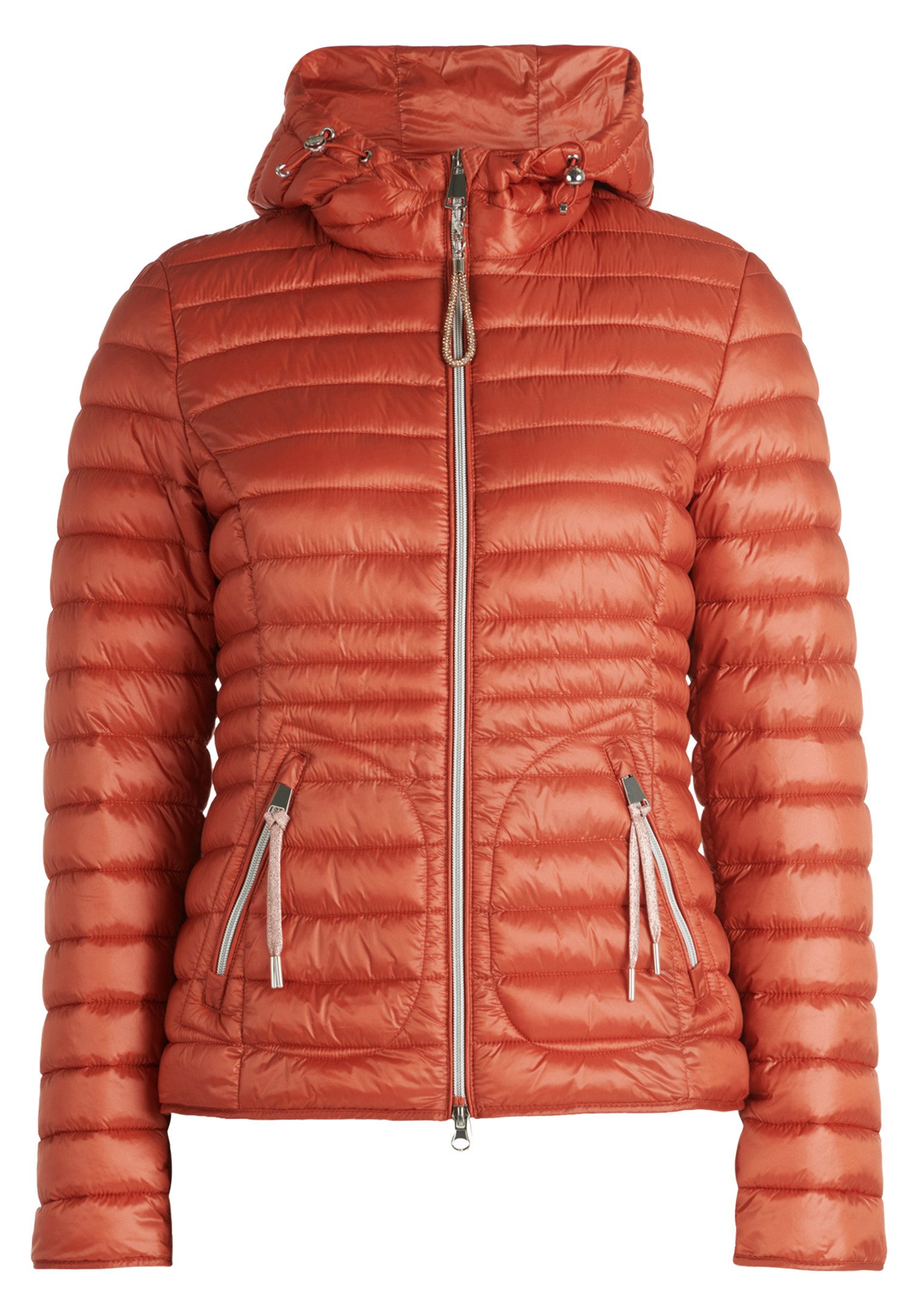 Cartoon Steppjacke Damen Steppjacke mit Reißverschlusstaschen günstig online kaufen