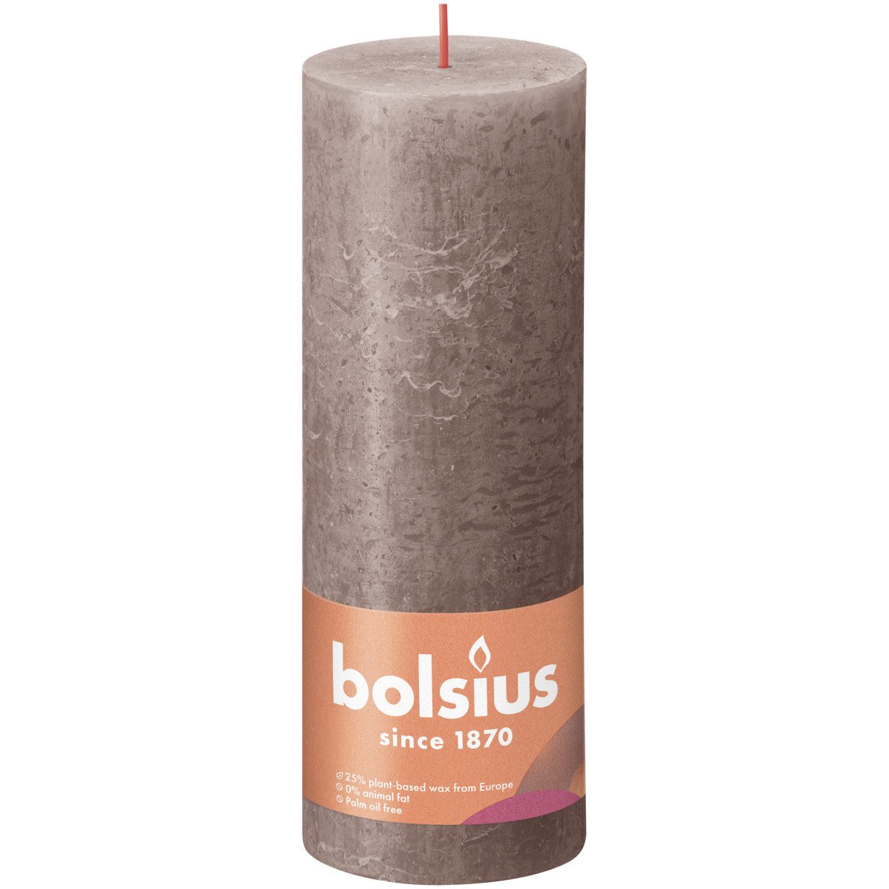 Bolsius Stumpenkerze Bolsius Rustik Stumpenkerze 190/68 mm Rustikales
