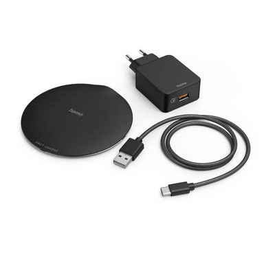 Hama »Wireless Charger Set QIFC15 Metal 15W kabelloses Smartphone Ladepad« Smartphone-Ladegerät