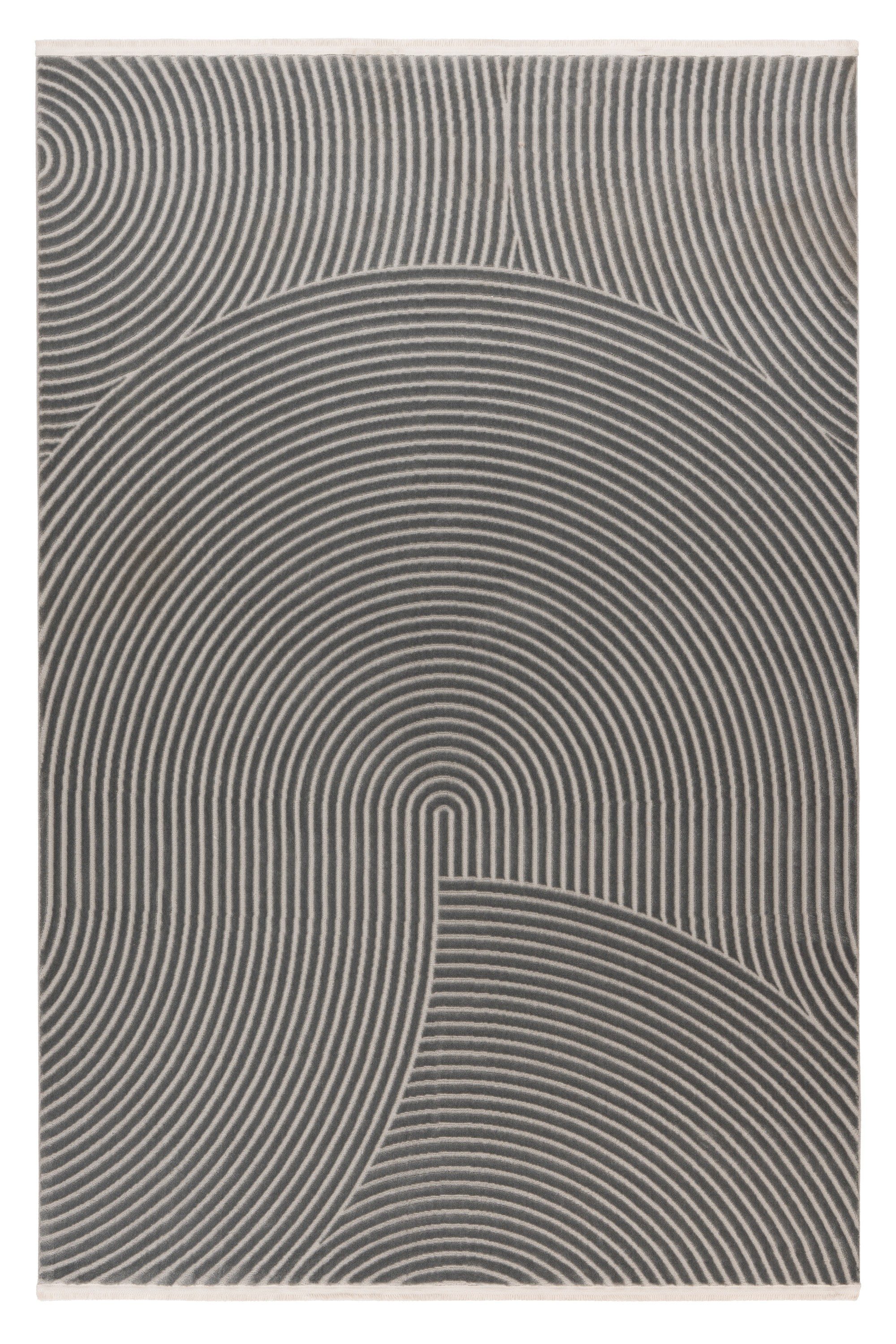 Kayoom Teppich Stage 225, rechteckig, Höhe: 11 mm, weicher Kurzflor, modernes Design, Wohnzimmer