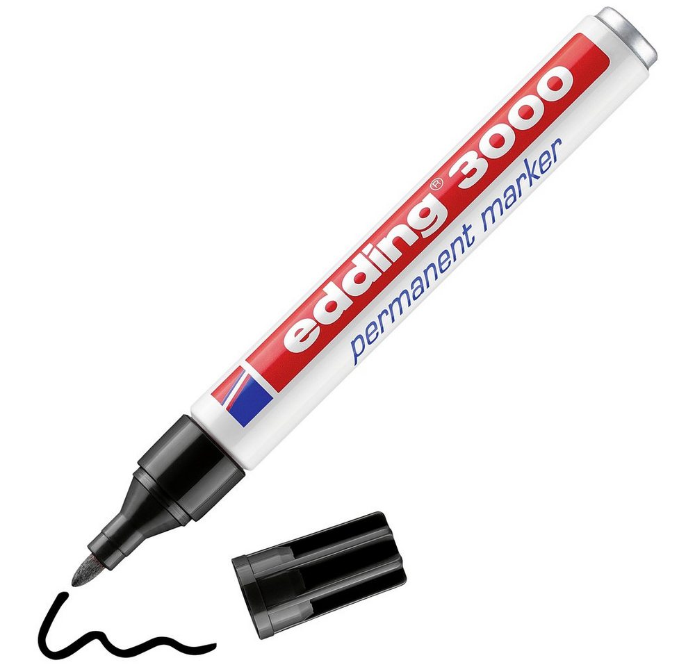 Thumbnail - edding Permanentmarker Edding edding 3000 4-30000-001 Permanentmarker Schwarz wasserfest: Ja