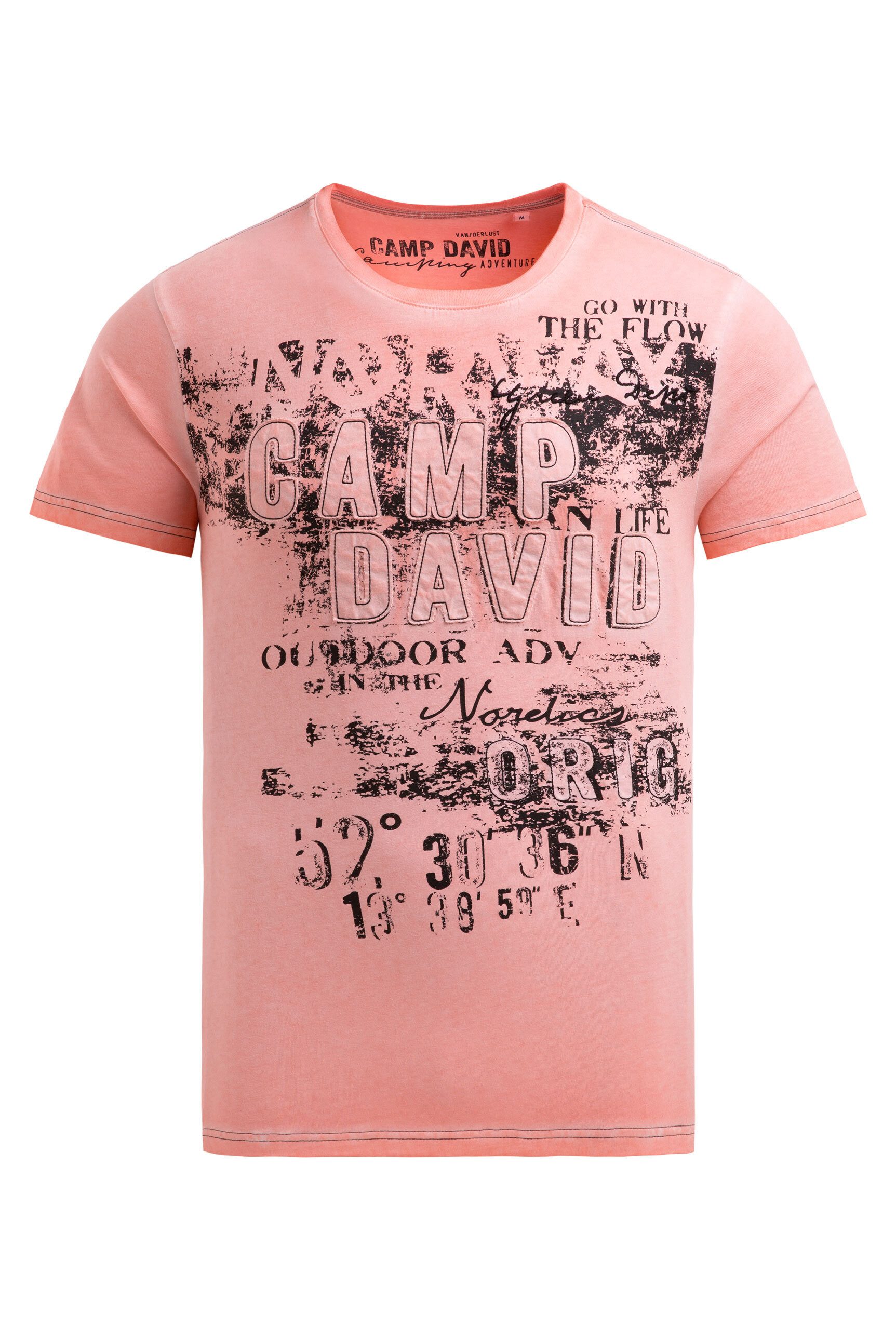 CAMP DAVID Rundhalsshirt mit Kontrastnähten günstig online kaufen