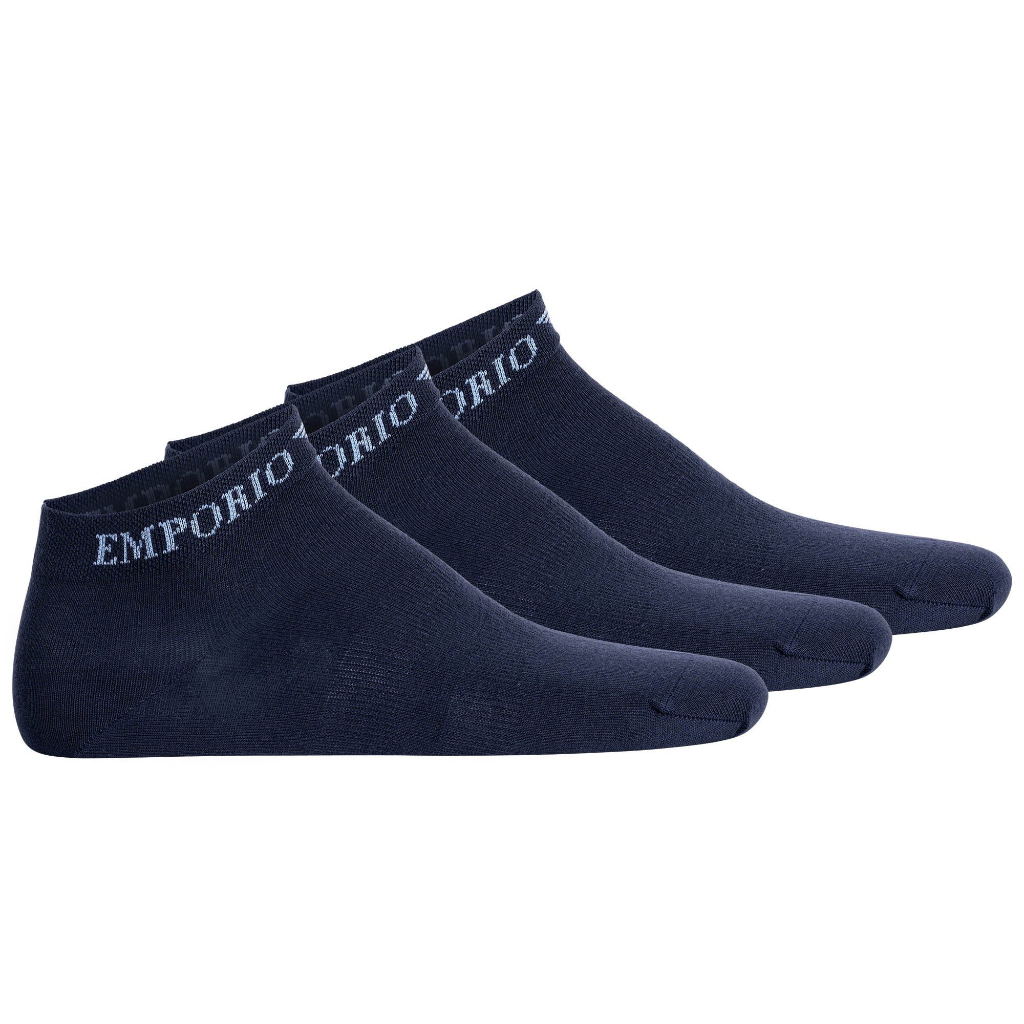 Emporio Armani Sneakersocken Herren Socken 3er Pack Baumwolle (Packung, 3er günstig online kaufen