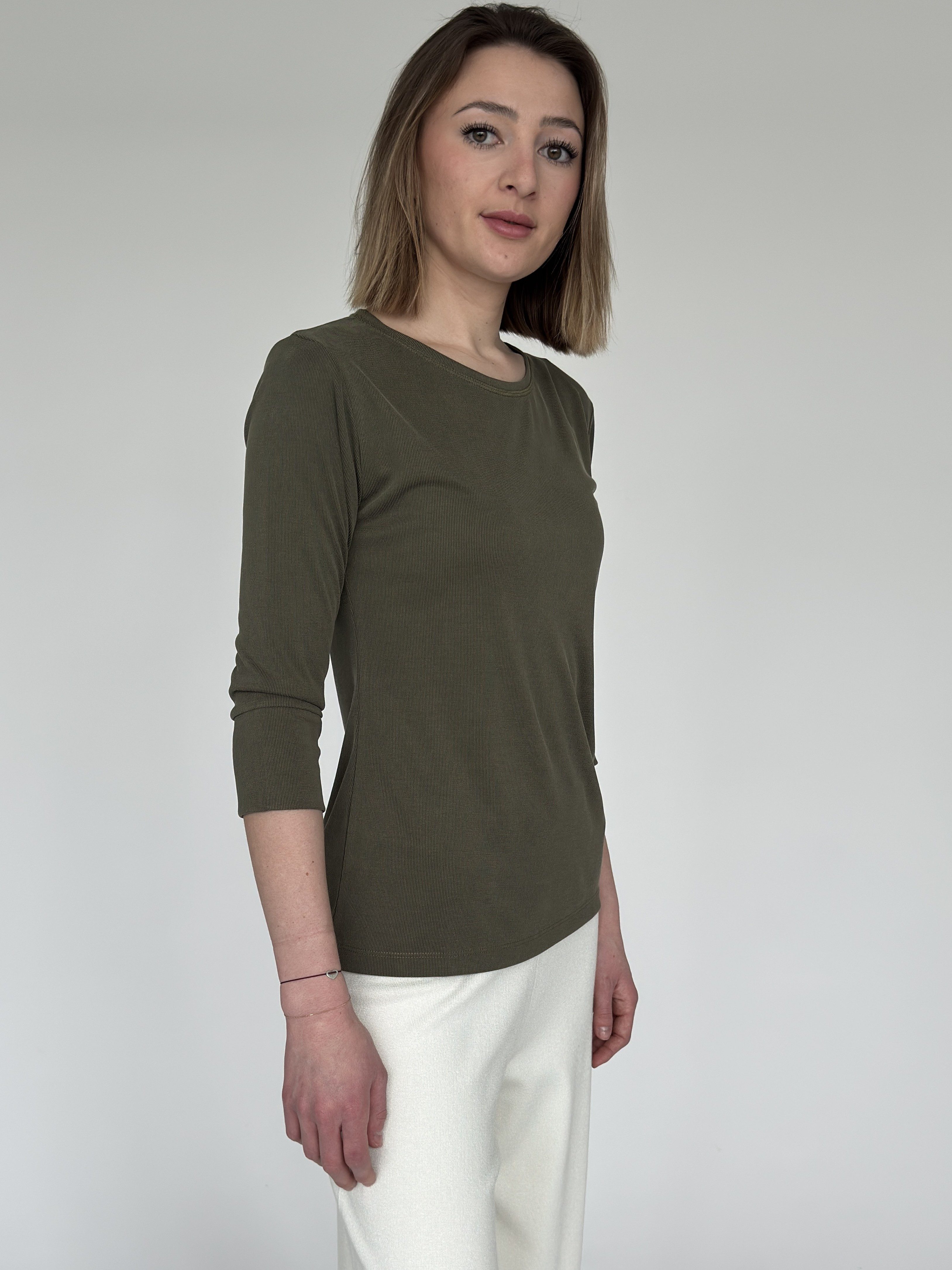 Zuckerwatte 3/4-Arm-Shirt mit Rundhalsausschnitt aus wertiger günstig online kaufen