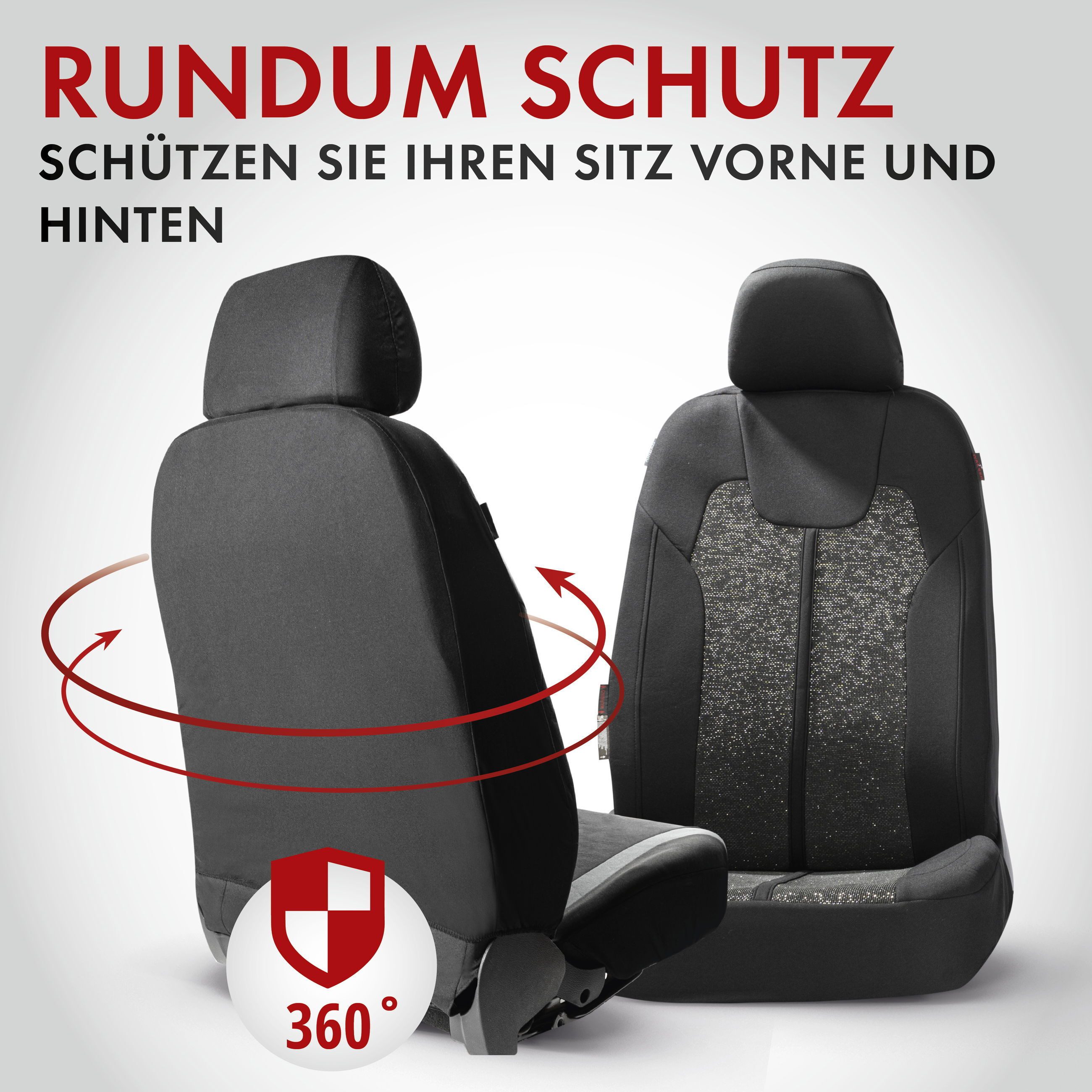 WALSER Autositzbezug Autositzbezug Corso, 2 Vordersitzbezüge 2tlg, 2 Kopfstützenbezüge, 6-tlg.
