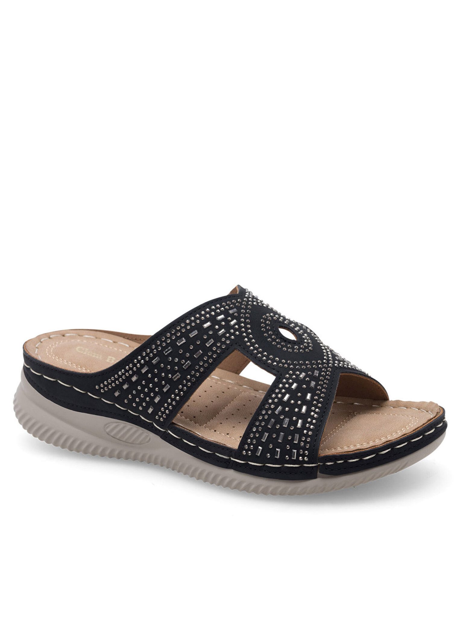 Clara Barson Pantoletten WYL05010-30 Schwarz Pantolette günstig online kaufen