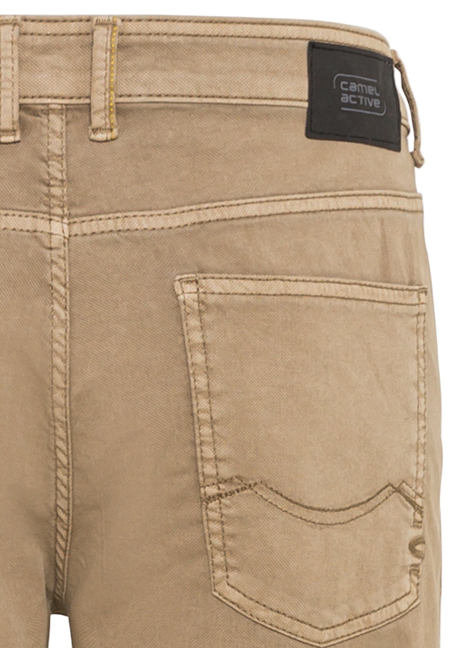 camel active Regular Hellbraun 5-Pocket Fit 5-Pocket-Jeans Hose