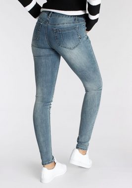 Arizona Skinny-fit-Jeans Ultra-Stretch, sehr bequem, gut zu kombinieren Mid Waist high performance stretch Denim normale Leibhöhe figurbetont
