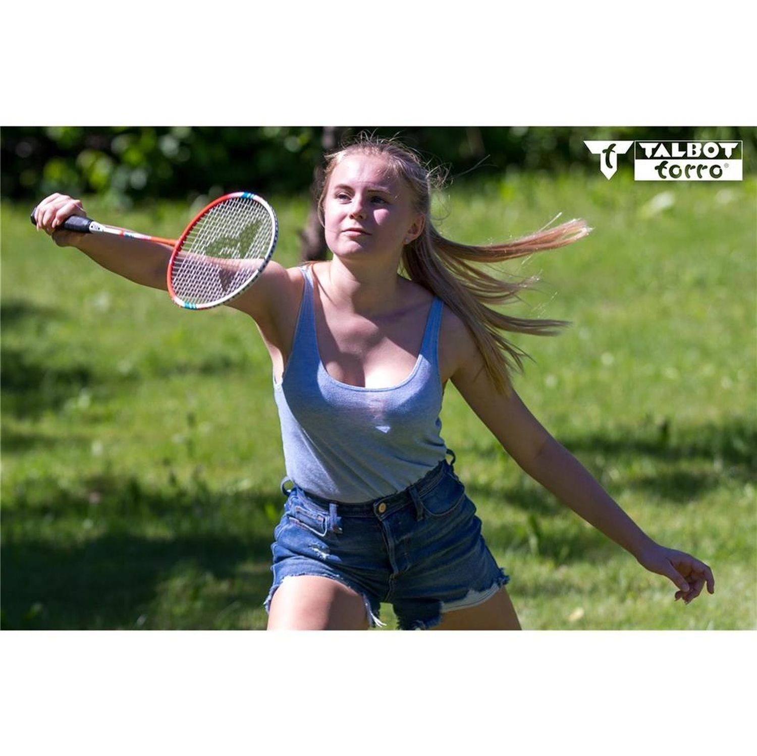 Premium Badmintonschläger Talbot-Torro Set Badminton 4-Fighter