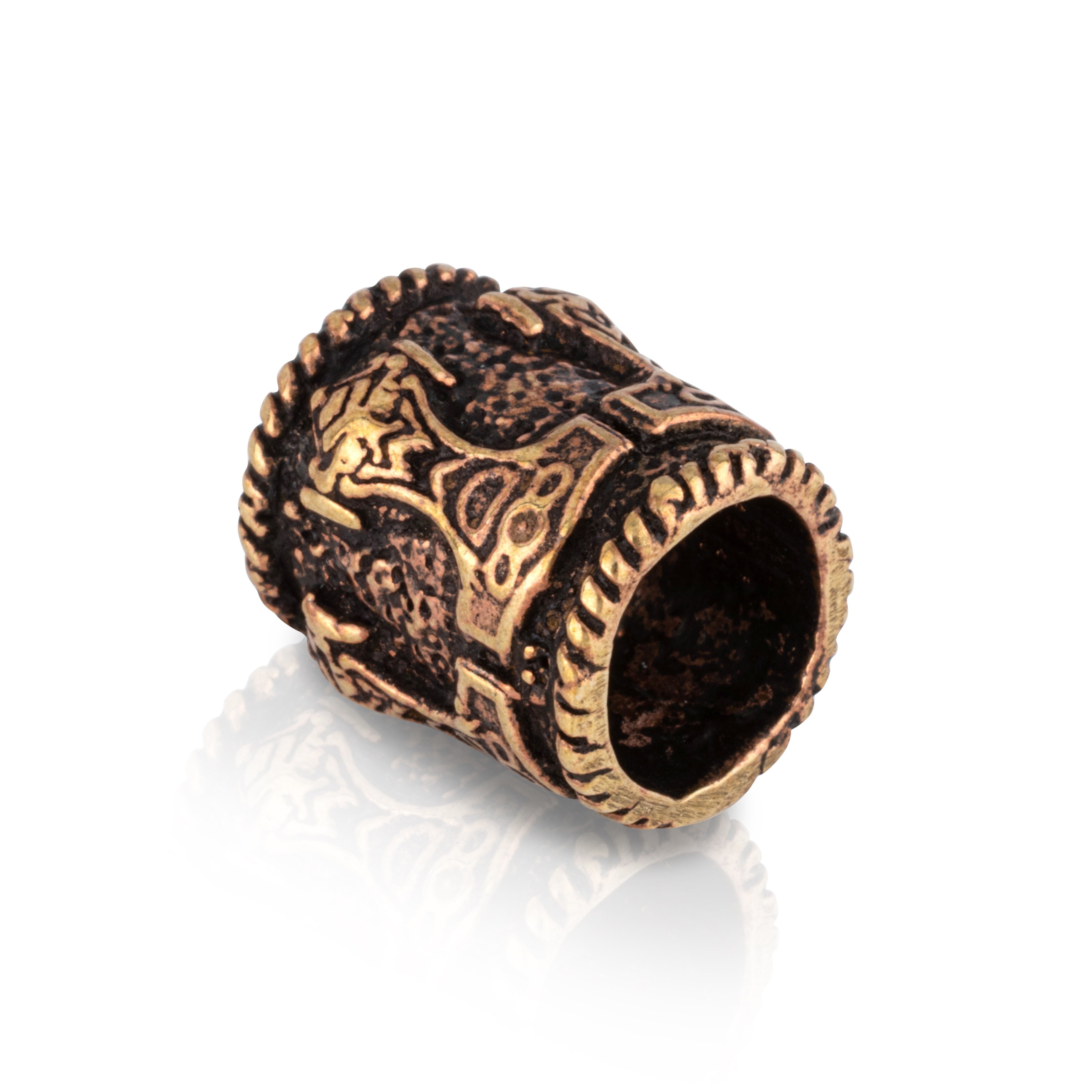 Diadem Bronze Haar Bartperle Thors Wikinger Keltisch 3168