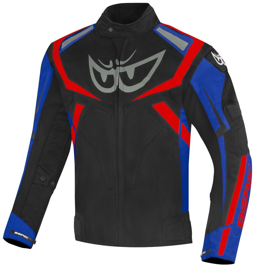 Berik Motorradjacke Black/Blue wasserdichte Textiljacke Motorrad Eye The