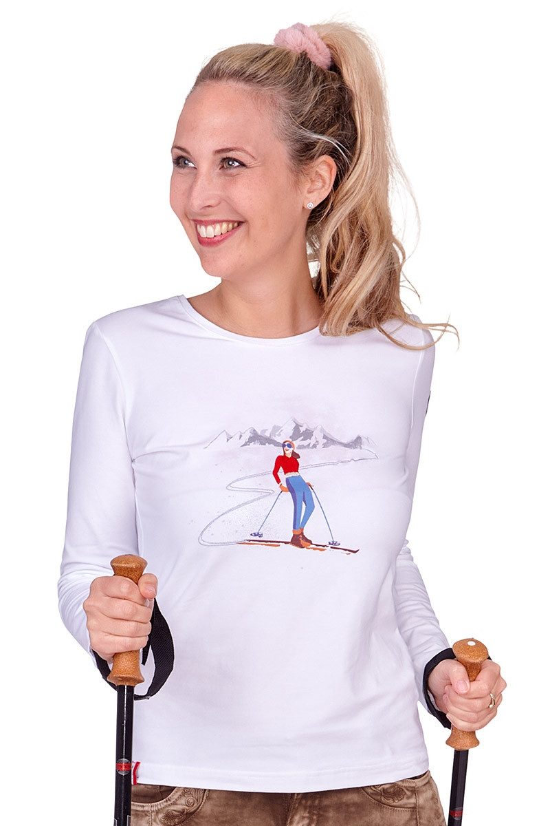 Almgwand Trachtenshirt Longsleeve Damen - SCHNAIDBERGALM günstig online kaufen