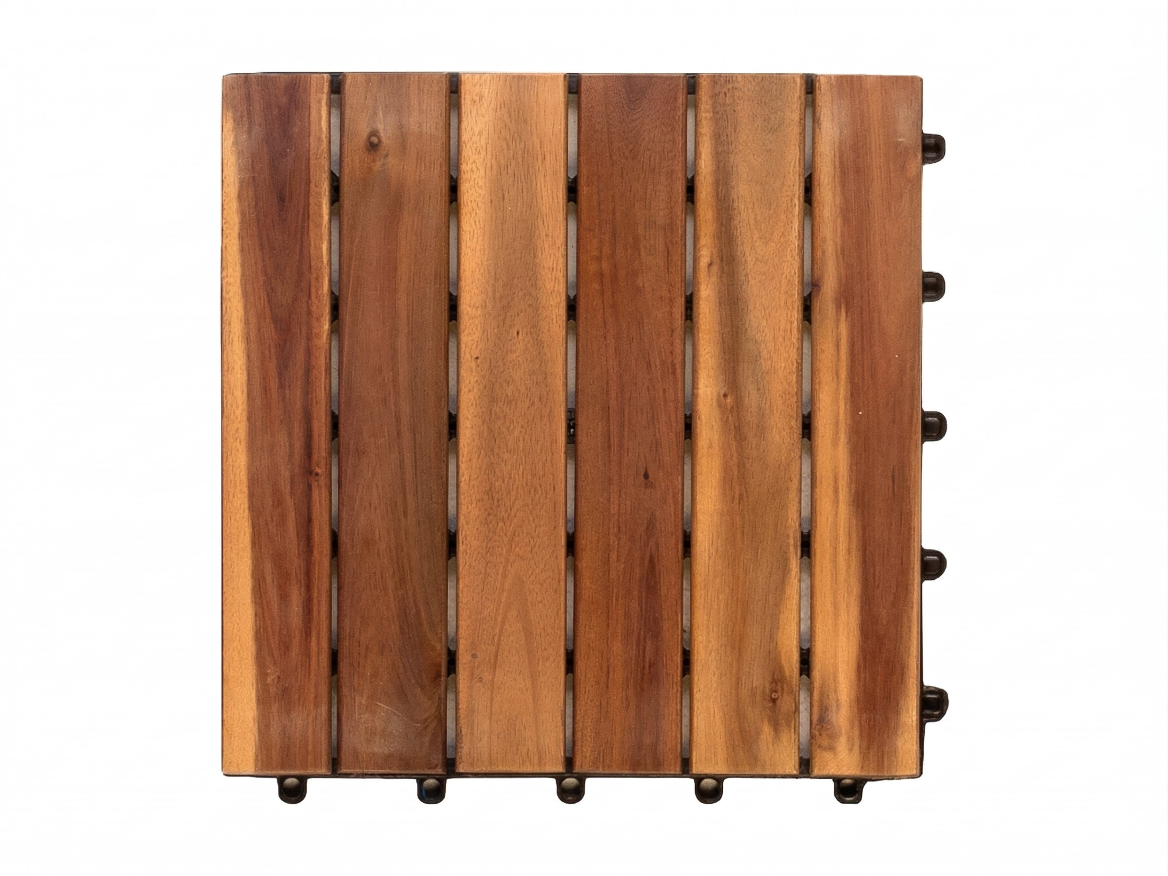 Outgarden Terrassenplatte Terrassenfliese Akazie NATUR-geölt, Holz 30x30, Braun, Premium Qualität