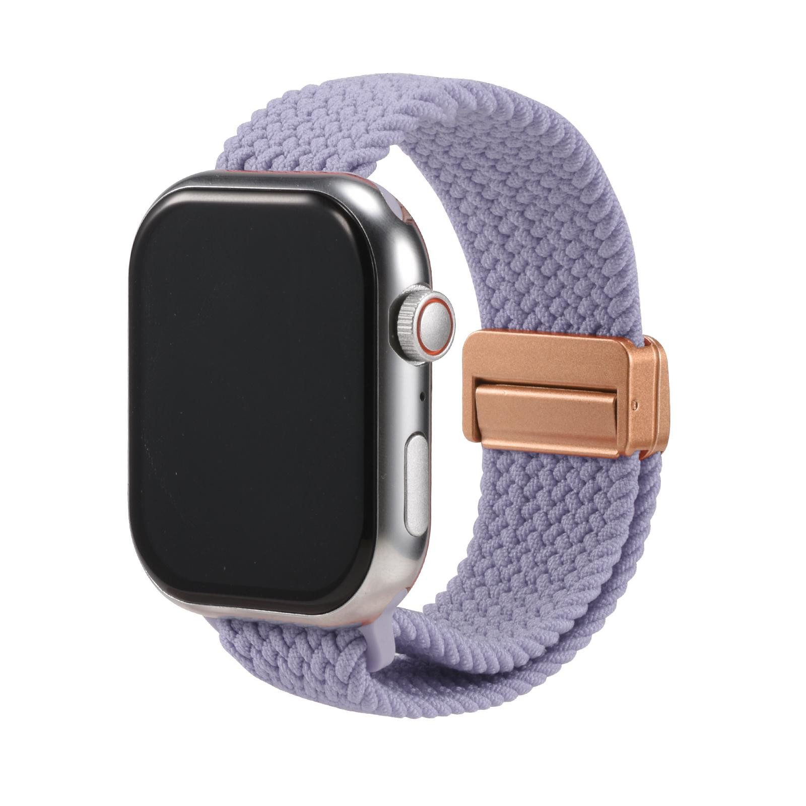 CoolGadget Smartwatch-Armband Fitnessarmband aus Nylon iWatch, für Apple Watch 1 - 6 7 8 9 10 11 SE 1 2 3 Ultra 1 2 3 42 44 45 49 mm