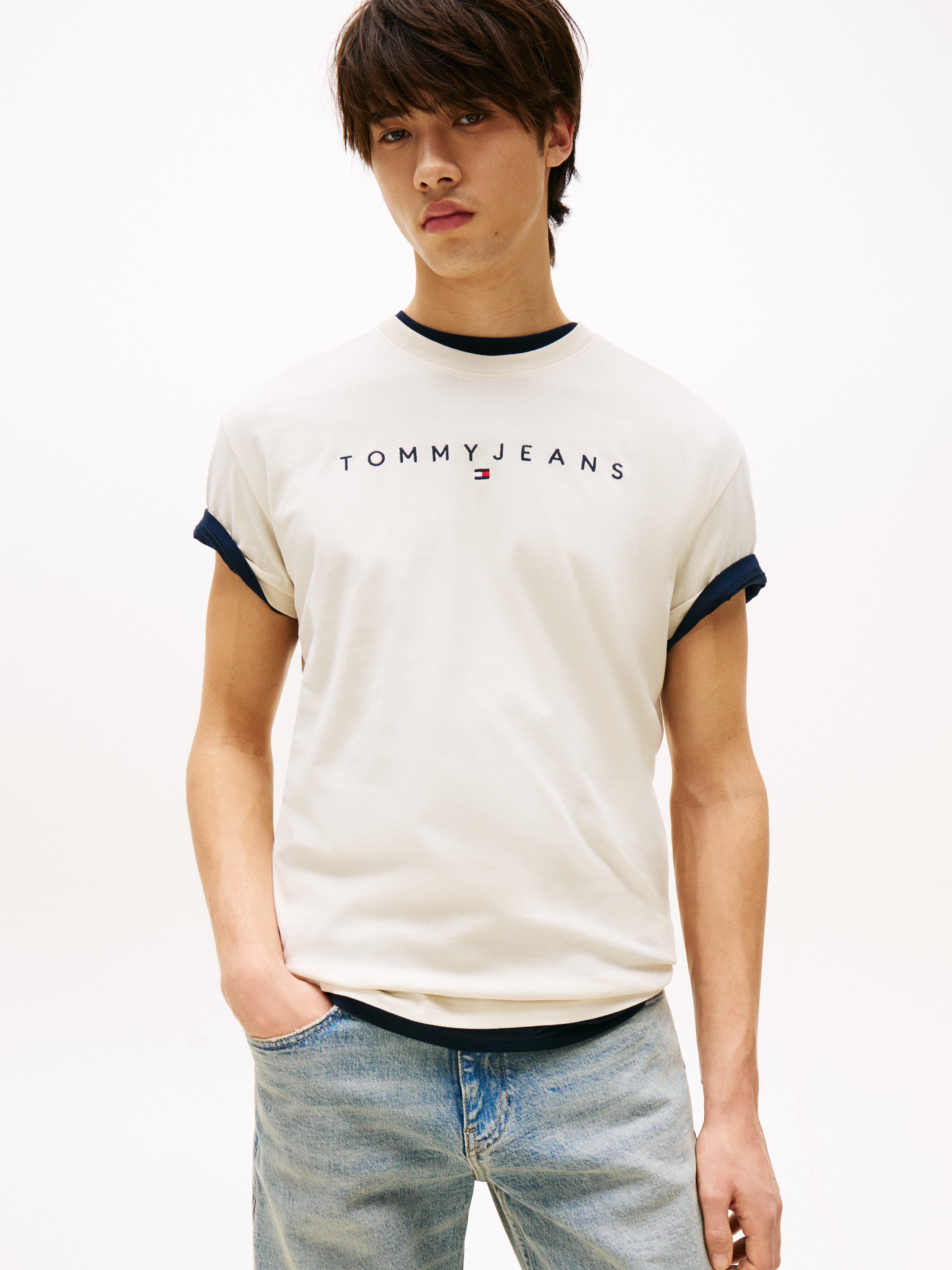 Tommy Jeans T-Shirt TJM REG LINEAR LOGO TEE EXT günstig online kaufen