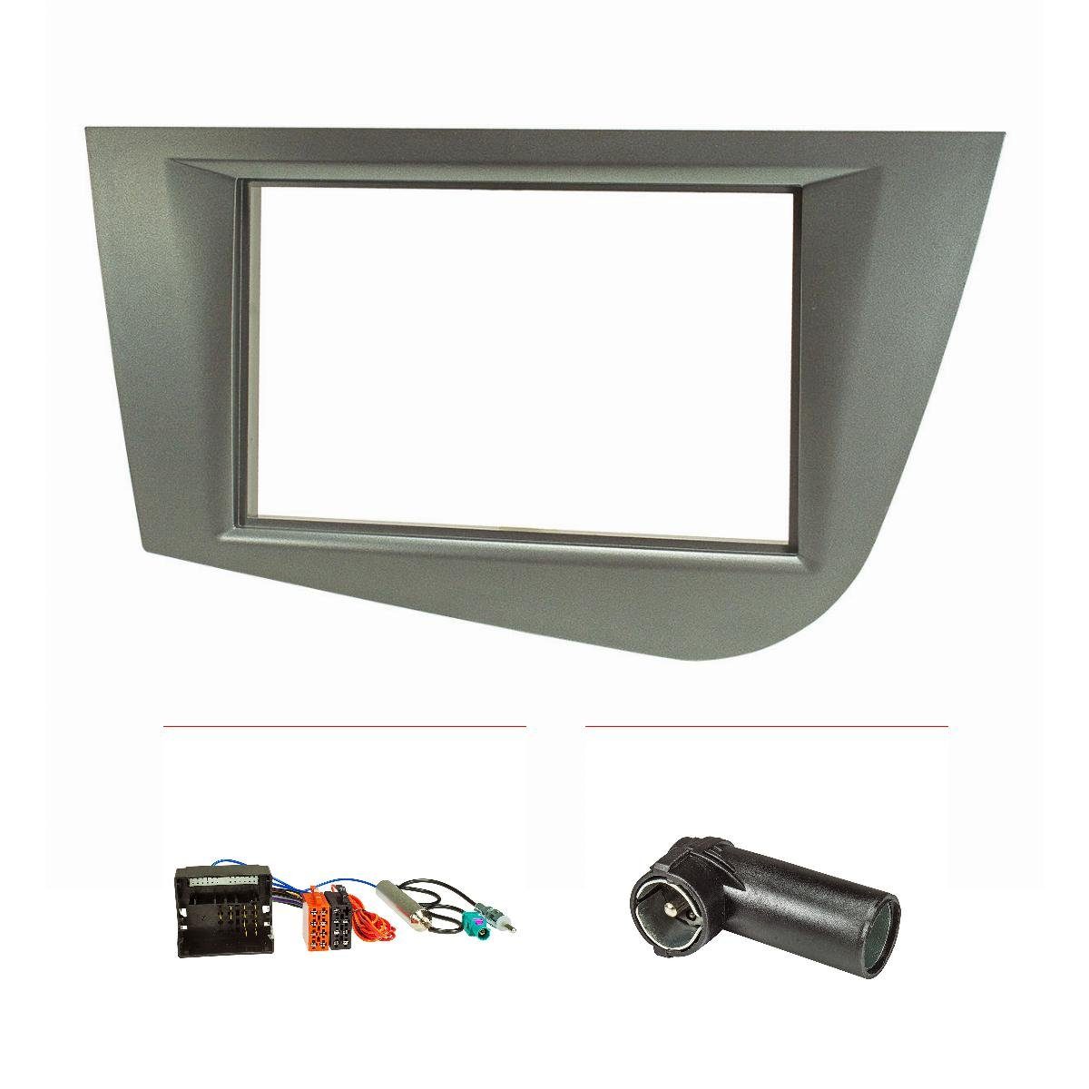Cornice Frontalino Autoradio Double DIN Per Smart Roadster 452 - In ABS, Compatibile Con Modelli 2003-2006