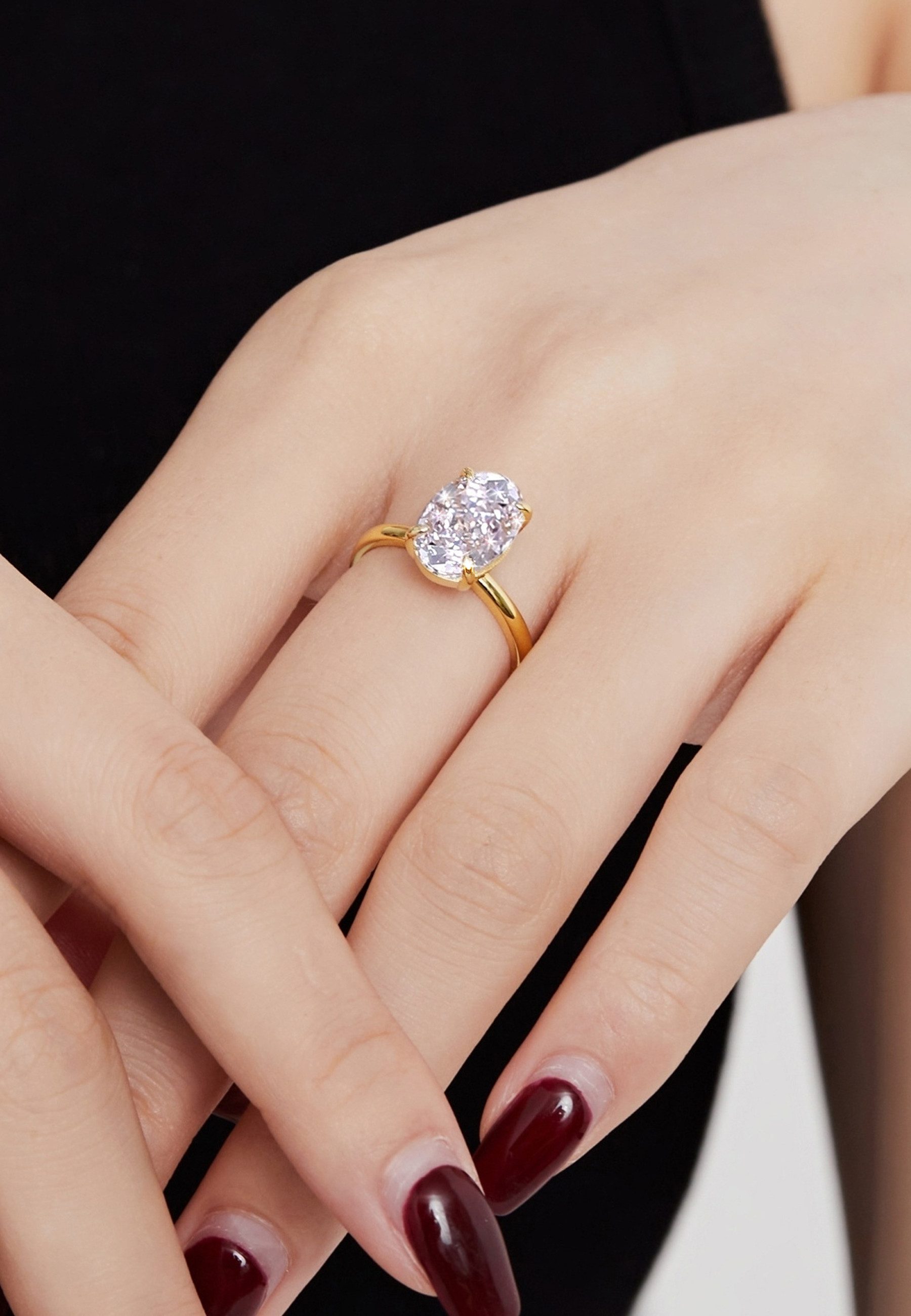 BRELLATO Silberring Damen Cocktailring Großer Zirconia Crystal 925 Echt Ste günstig online kaufen