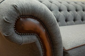 JVmoebel Chesterfield-Sofa, Chesterfield 4 Sitzer Sofa Design Sofa Couch 265 cm