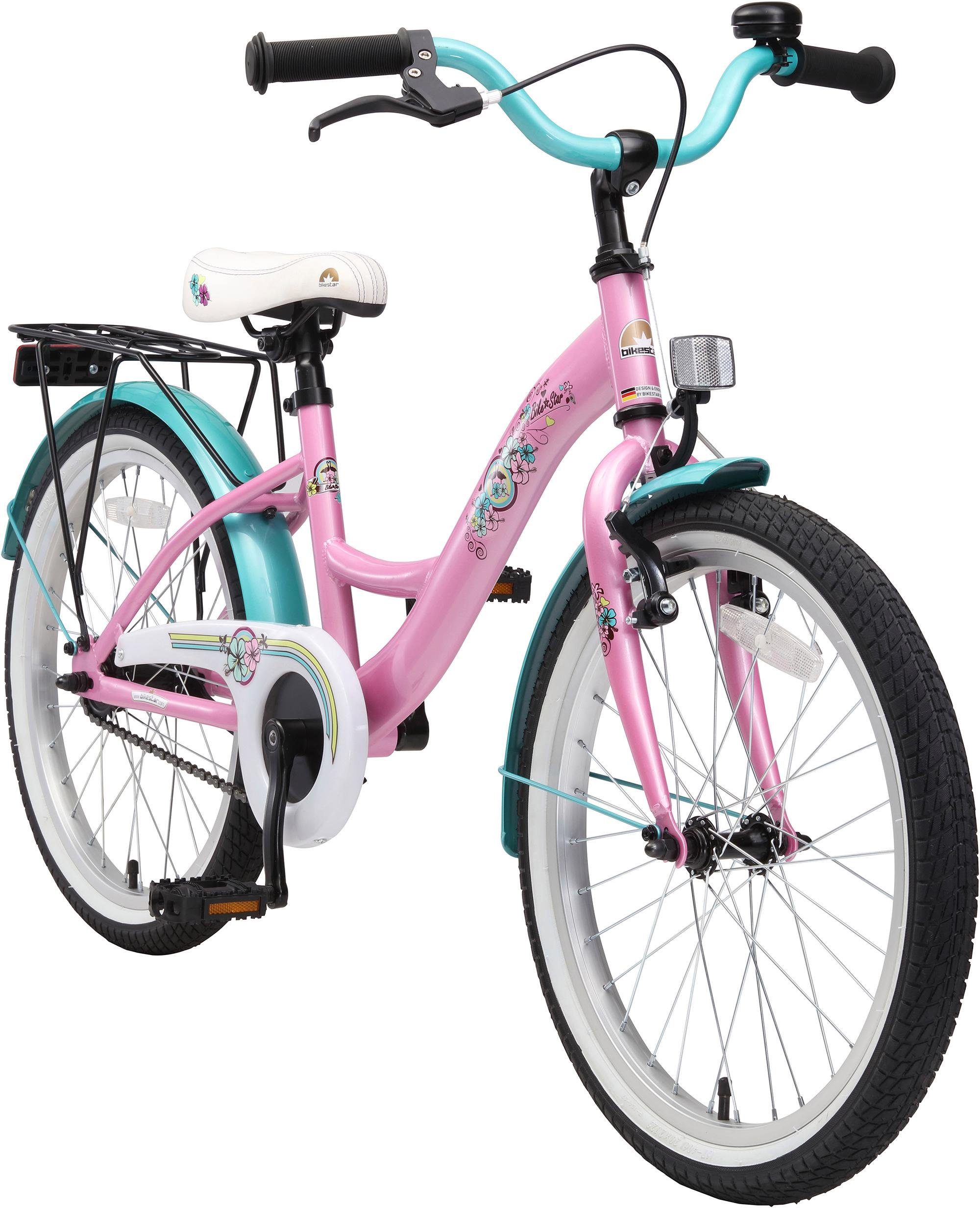 Bikestar Jugendfahrrad Classic, 1 Gang, für Damen
