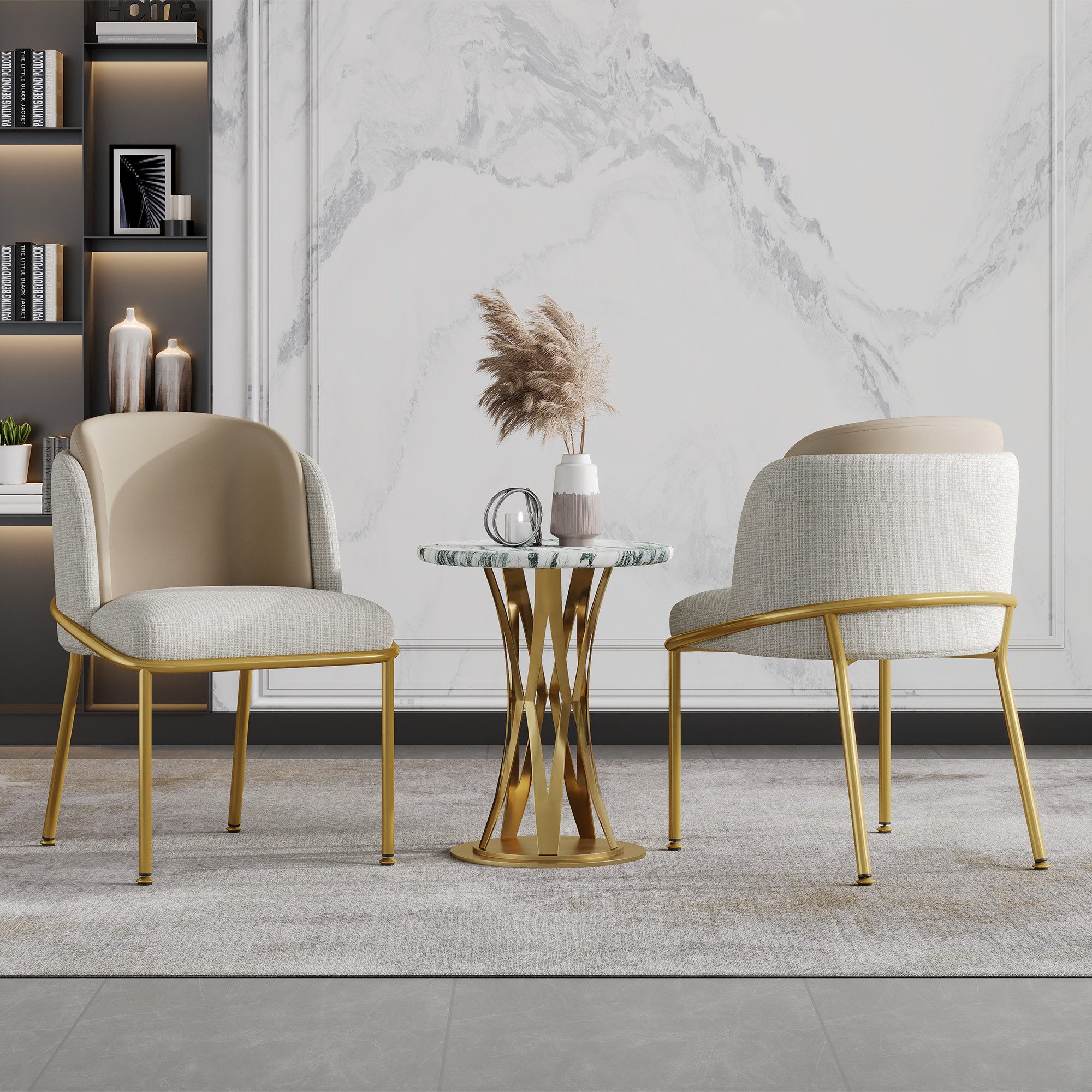 MODFU Esszimmerstuhl Küchenstuhl,Loungesessel,Kosmetikstuhl (2 St Modern günstig online kaufen