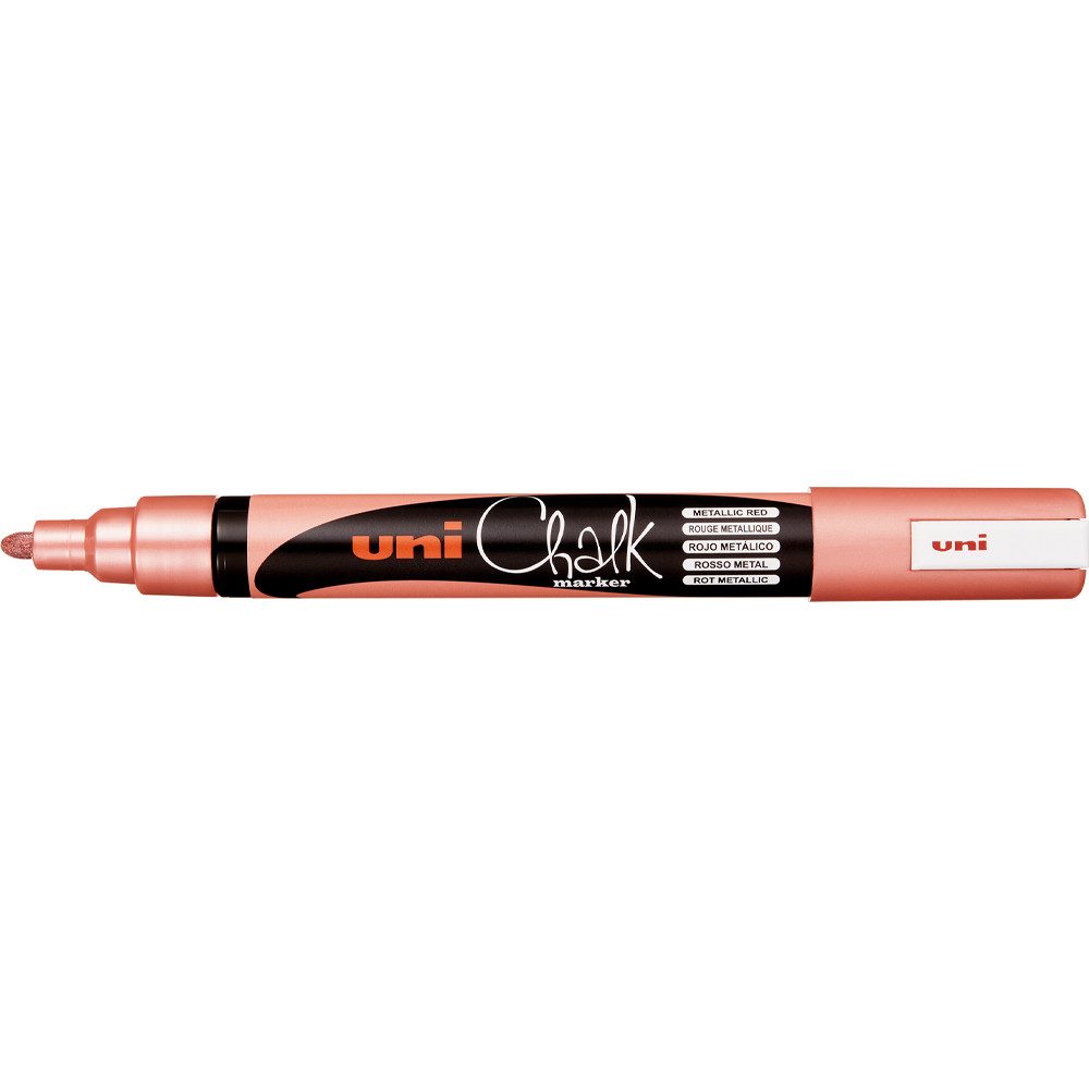 Mitsubishi Marker uni-ball Kreidemarker Chalk marker PWE5M, rot metallic