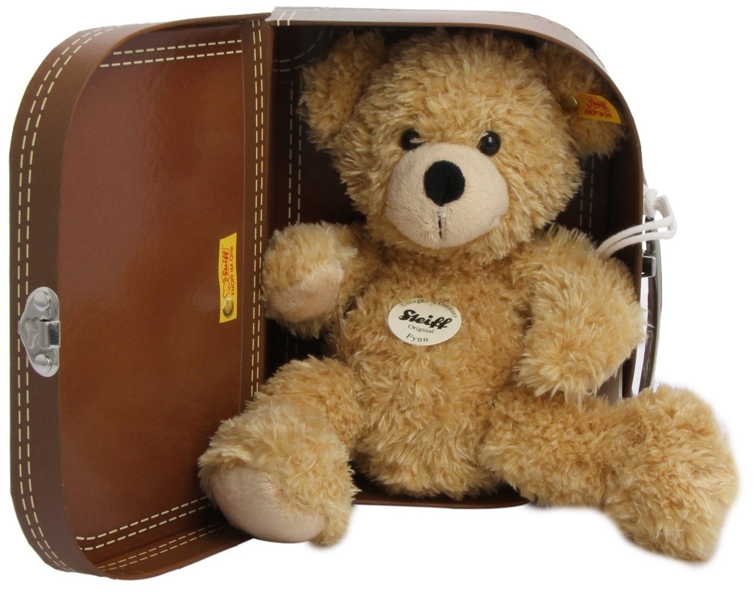 Steiff Plüschfigur Steiff 111471 - Fynn Teddybär im Koffer, beige 28cm günstig online kaufen