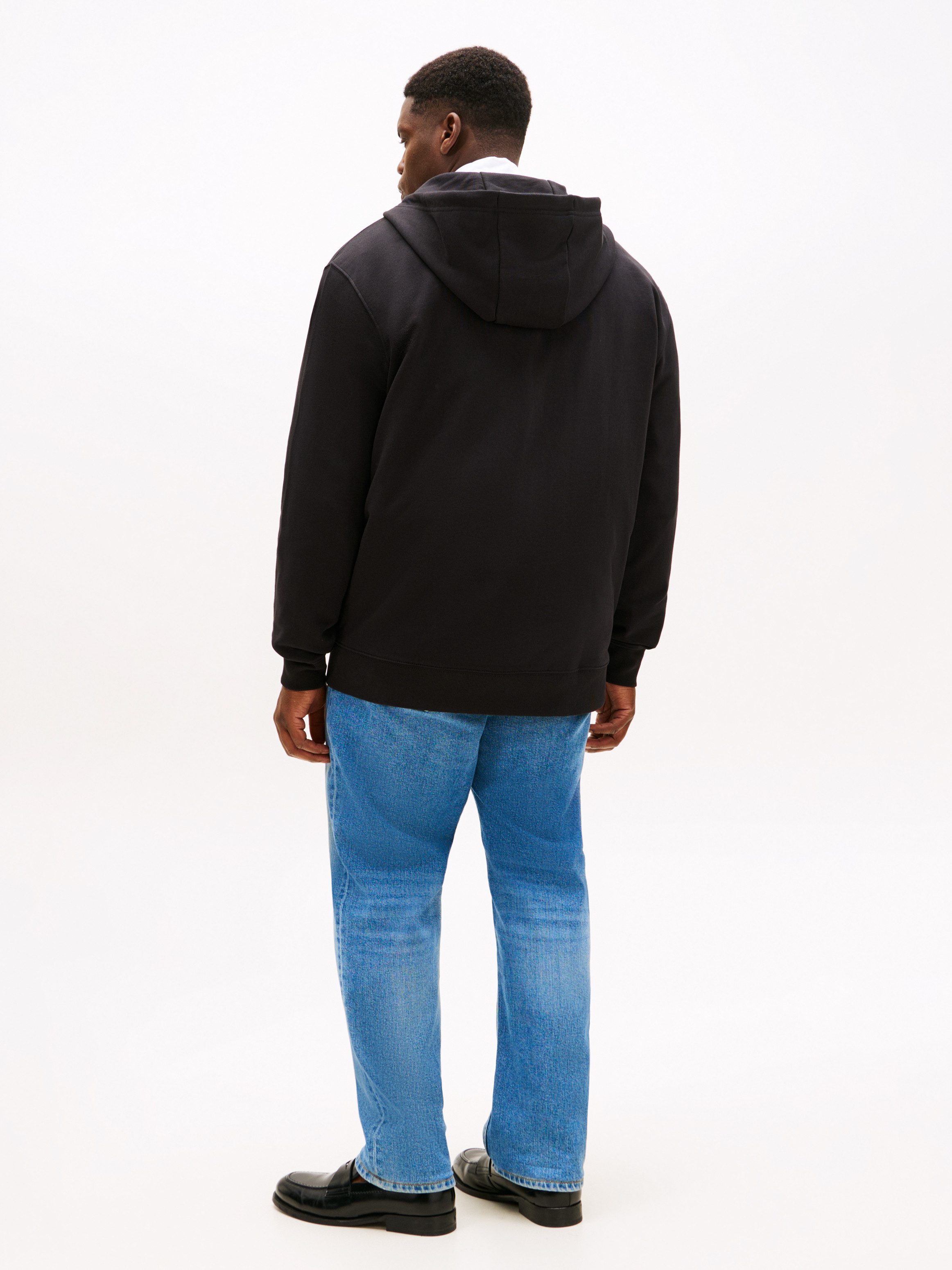 Tommy Hilfiger Big & Tall Kapuzensweatjacke BT-ESSENTIAL TERRY ZIP THROUGH Große Größen, Kapuze mit Tunnelzug