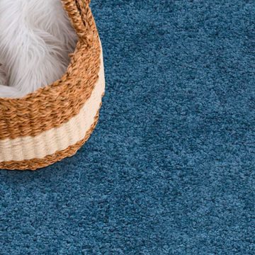 Hochflor-Teppich City Shaggy, Carpet City, rechteckig, Höhe: 30 mm, Robuster Langflor Teppich uni, besonders flauschig weich