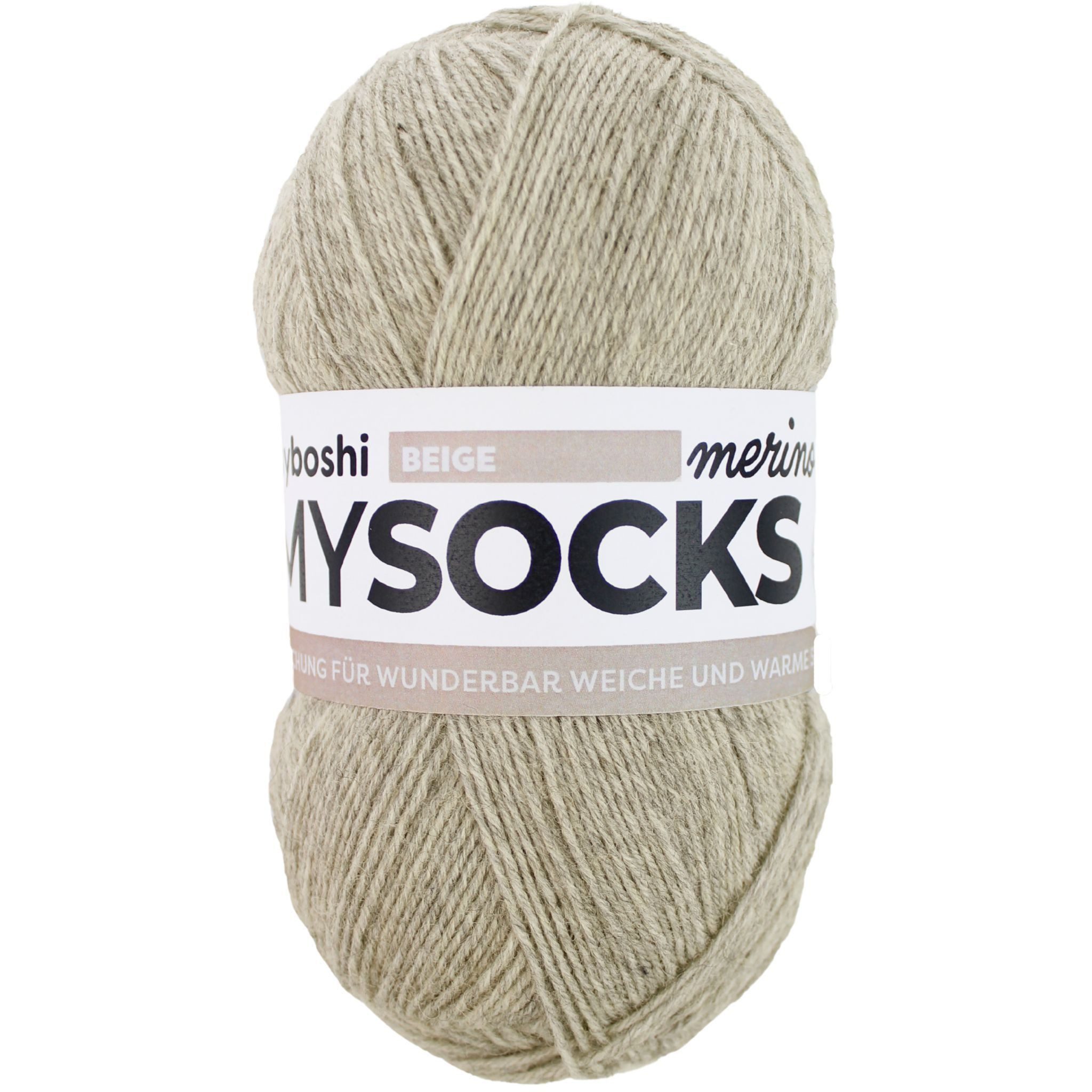 myboshi mysocks Merino, 4-fädige Merino-Sockenwolle Häkelwolle, 420 m (1-St), meliert