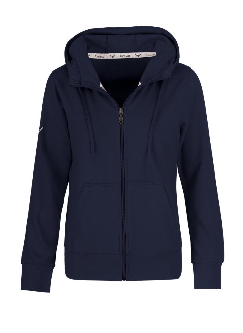 Trigema Sweatjacke navy Kapuzenjacke TRIGEMA