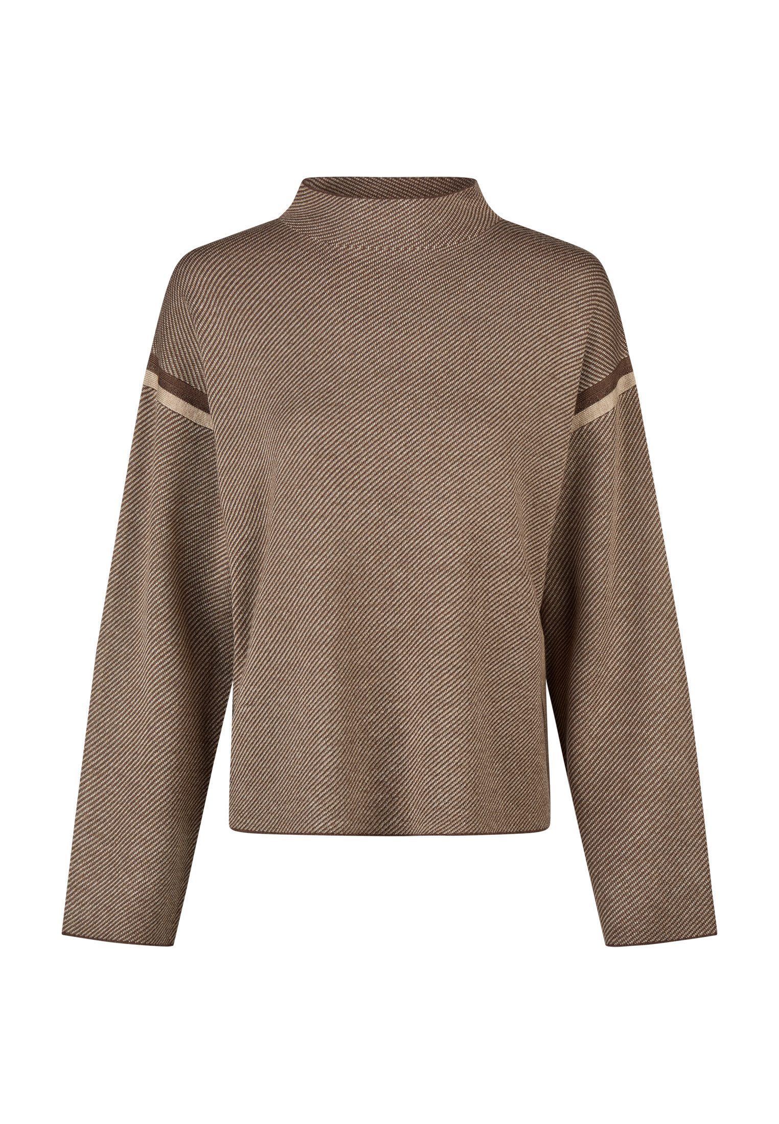 MARC AUREL Strickpullover Pullover mit Seitenstreifen