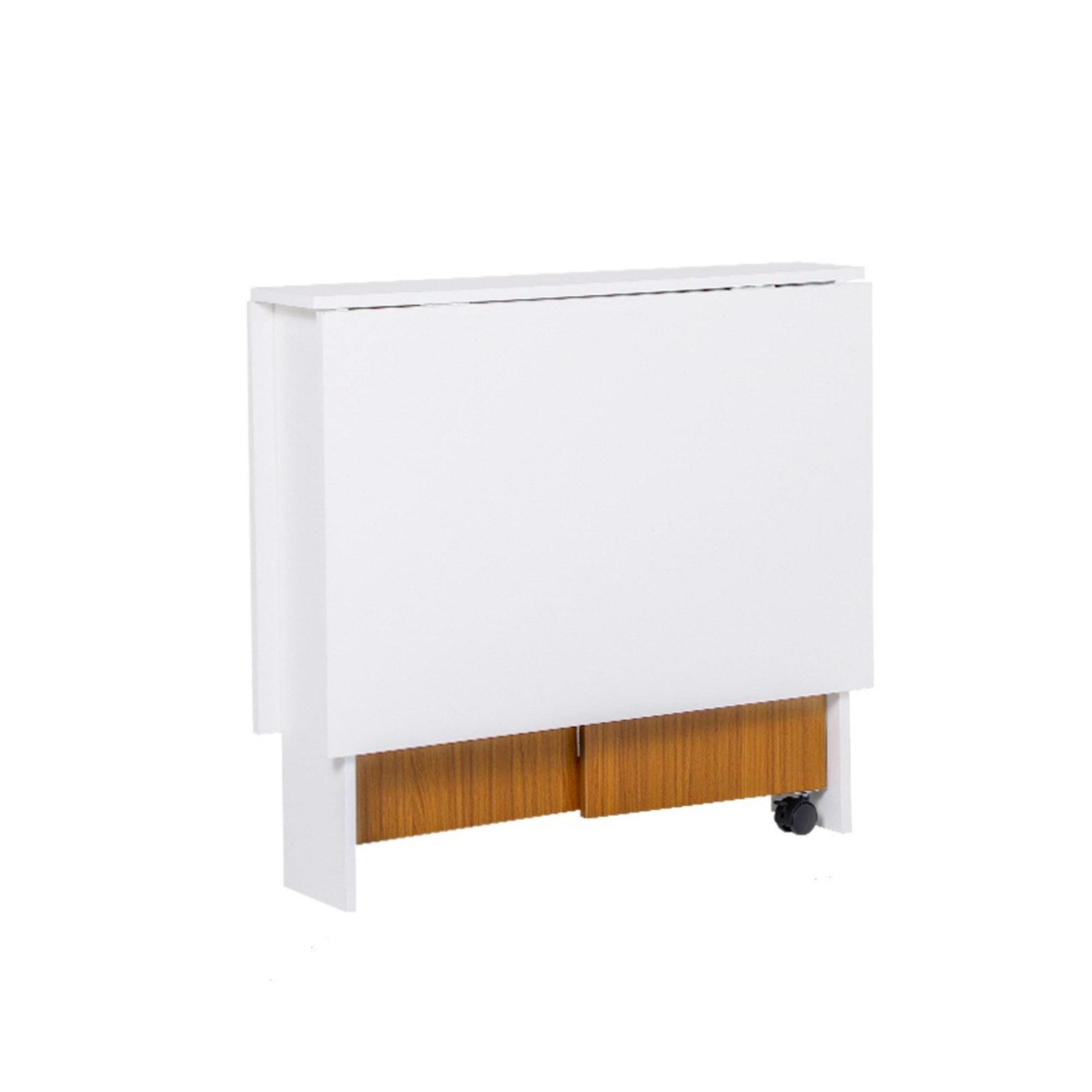 BBWL Klapptisch Klapptisch mit 2 Rollen und klappbarer Tischplatte,120 x 80 x 73CM (platzsparend & vielseitig einsetzbar, moderner Küchentisch als Ess-, Arbeits- oder Balkontisch, leicht verschiebbar & flexibel)