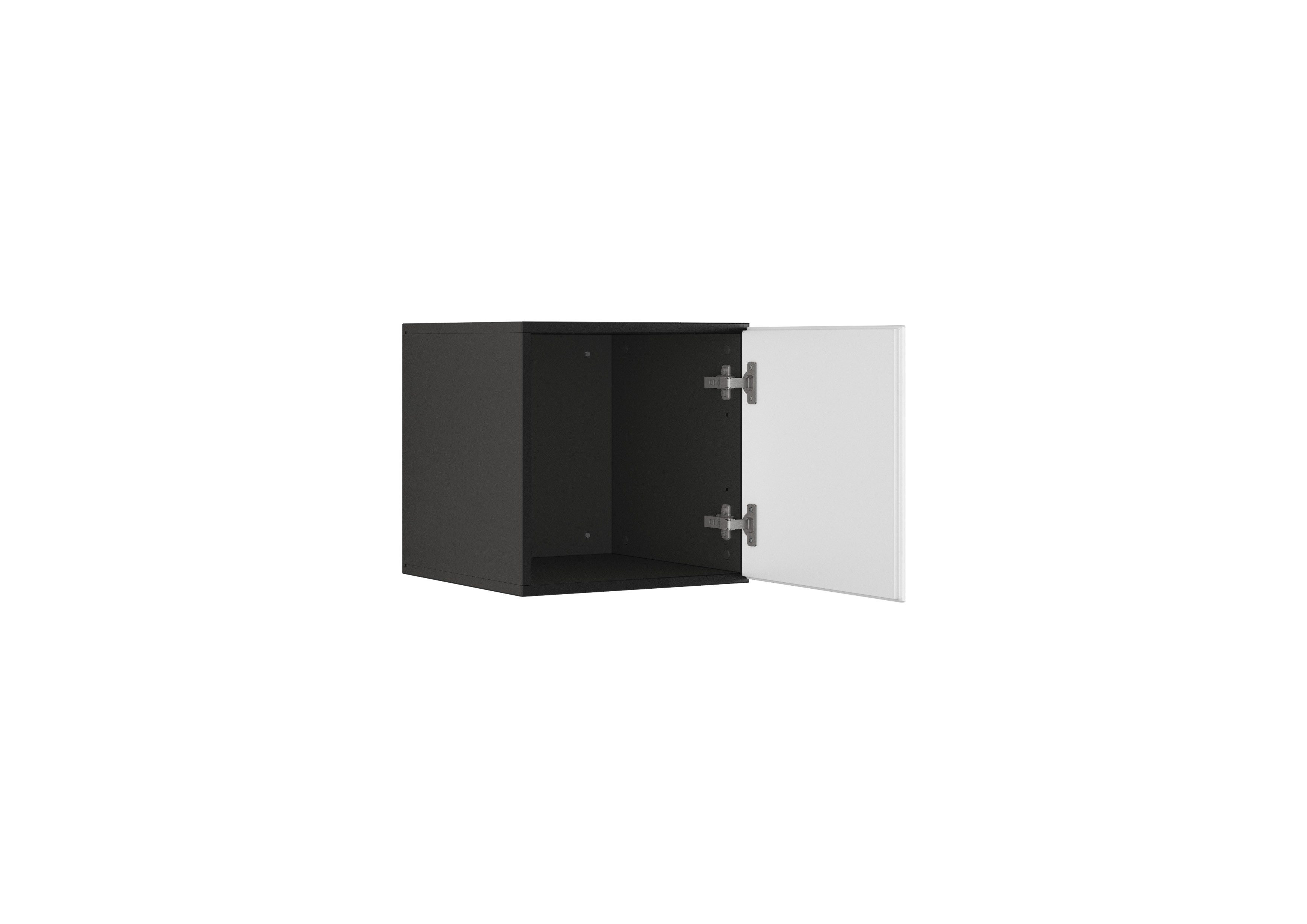 BMG Möbel Schranksystem Modul+ (Einzelschränke und Regale kombinierbar im Baukastenprinzip, wählbar aus Regal, Schrank mit Tür oder Schrank mit Klappe) mit oder ohne Fronten, griffloses Design, Made in Germany