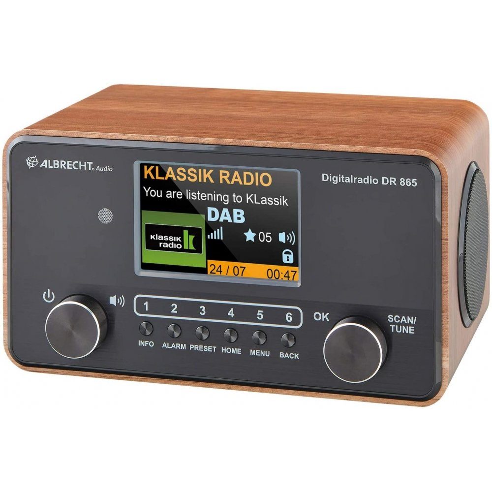 Albrecht DR 865 - Digitalradio - braun/schwarz Digitalradio (DAB)