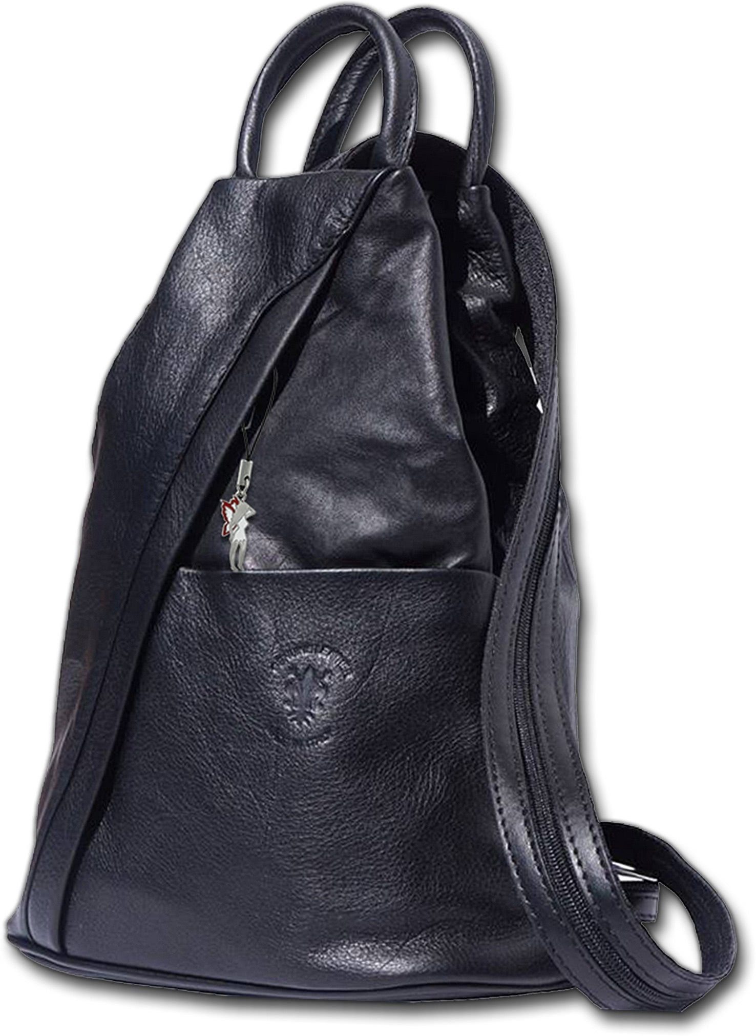 FLORENCE Cityrucksack »D2OTF604S Florence echtes Leder Damentasche«  (Cityrucksack), Damen Rucksack, Tasche aus Echtleder in schwarz, Made-In  Italy online kaufen | OTTO