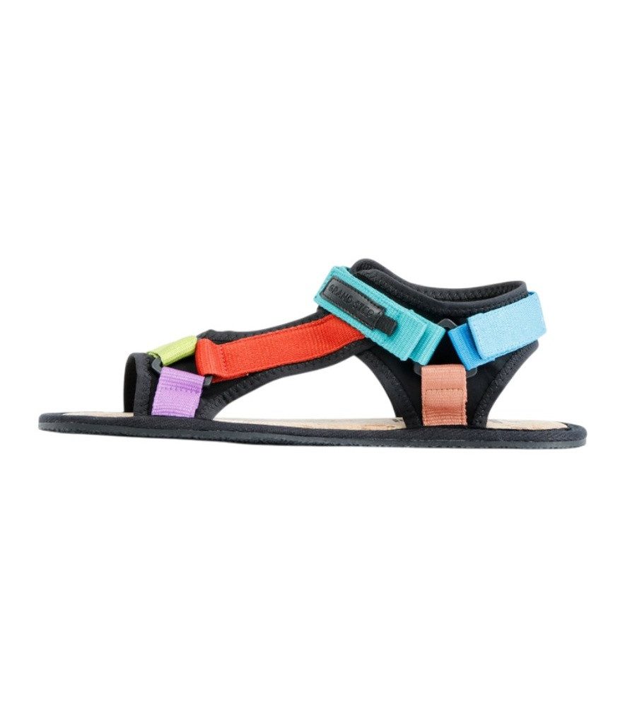 Grand Step Shoes Trekking Barefoot Multi bunt Damen Sandale