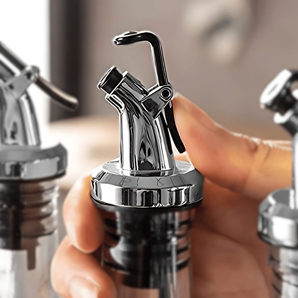 Layba Flaschenausgießer Essig und Öl Ausgießer für Flaschen mit Verschlusskappe, Set, 5-St., 5 Flaschen Ausgießer