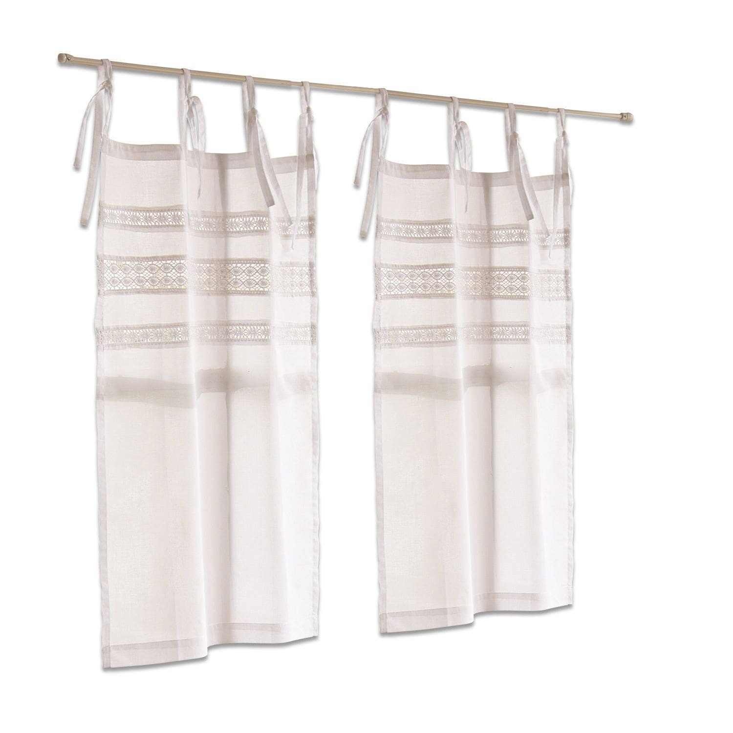 Mirabeau Scheibengardine Scheibengardine 2er Set Aibre weiß günstig online kaufen