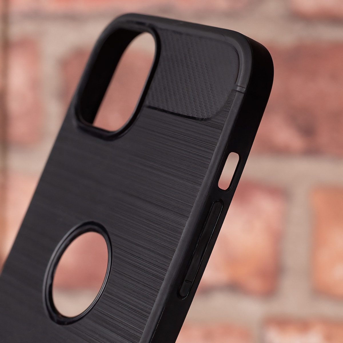 COFI 1453 Bumper Simple Black Case – robustes Cover mit Karbon- und Metalloptik