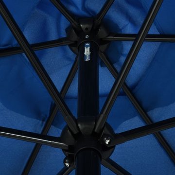 furnicato Sonnenschirm mit Metall-Mast 300 cm Azurblau