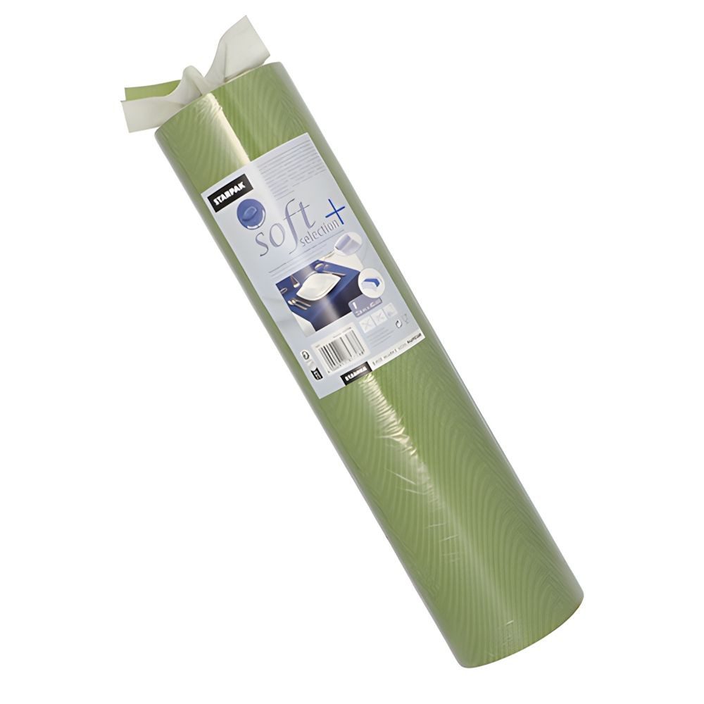 PAPSTAR Tischläufer stoffähnlich Vlies soft selection plus 24 m x 40 cm olivgrün