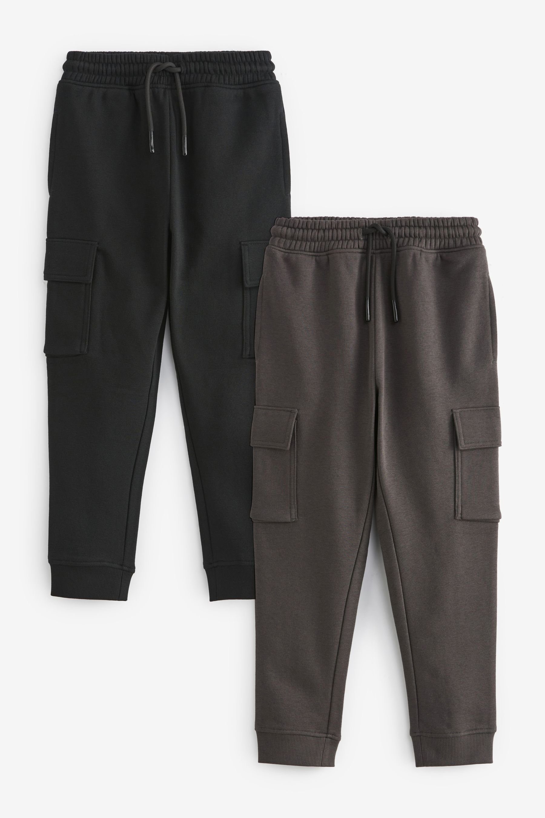Jogginghose Slim Fit Cargo-Jogginghose, 2er Pack