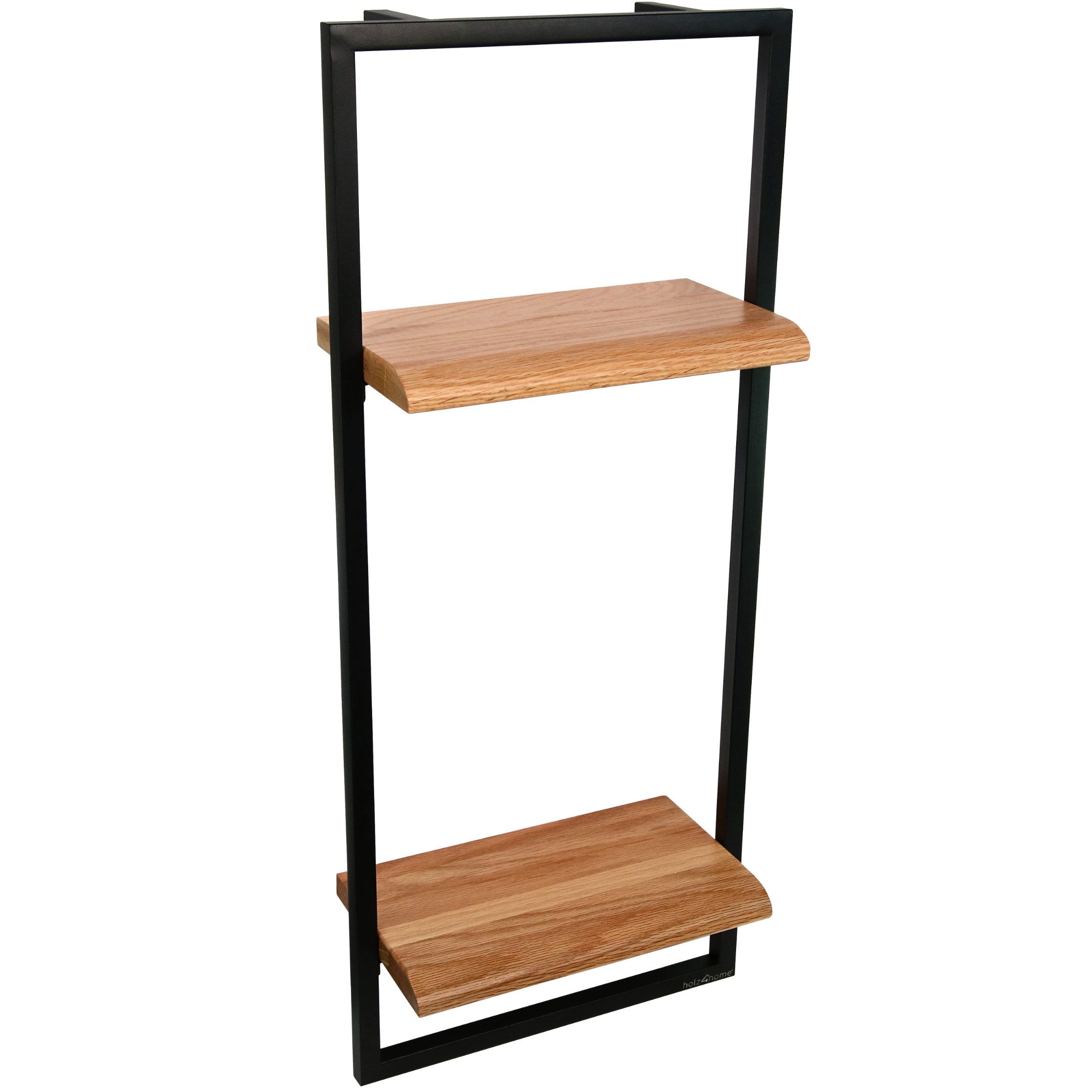 holz4home® Wandregal Natur Eiche mit Metallrahmen günstig online kaufen