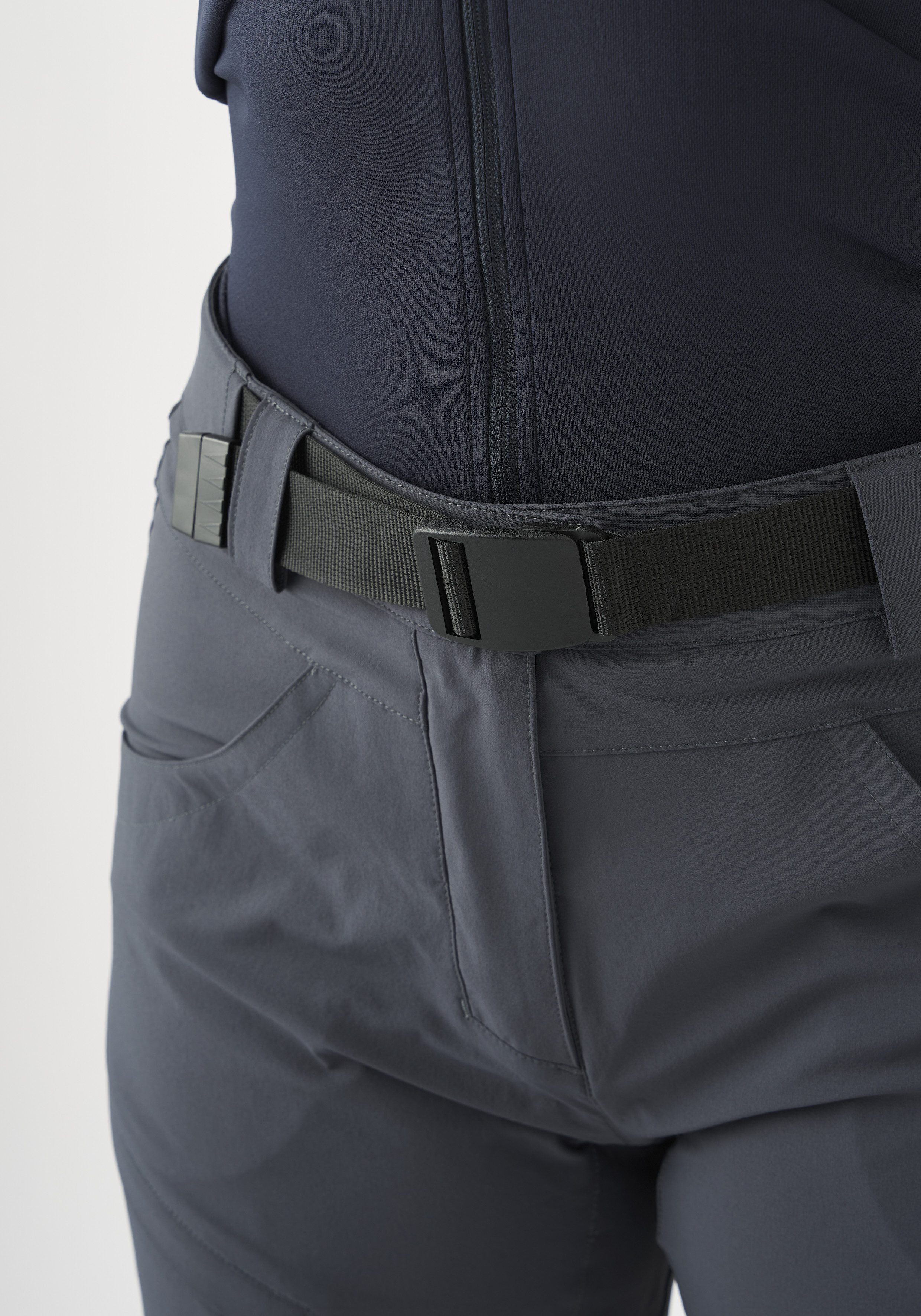 Gonso Fahrradhose Mira Basic kurze Damen Radhose mit Sitzpolster, wasserabweisend, inkl. Gürtel