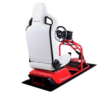 Speedmaster Speedmaster Pro Rot - Leder Optik Weiß Gaming-Controller